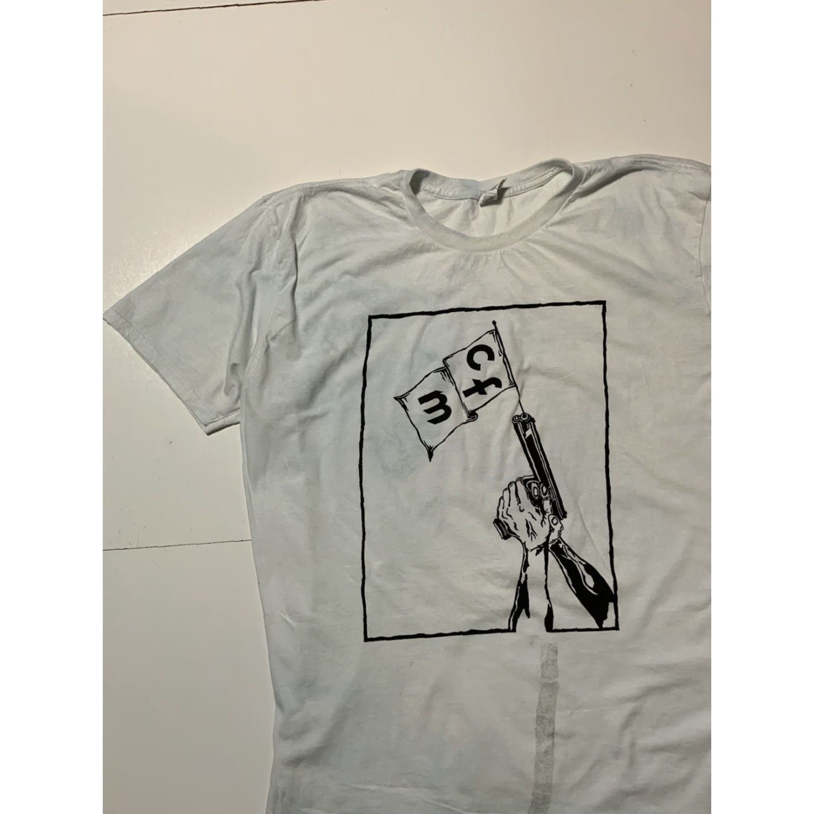 Vintage VINTAGE CFM Charles Frances Moothart Homegrown Paranoia Diluted Dreams T-Shirt XL White Mens Shirt Size US XL / EU 56 / 4 - 4 Thumbnail