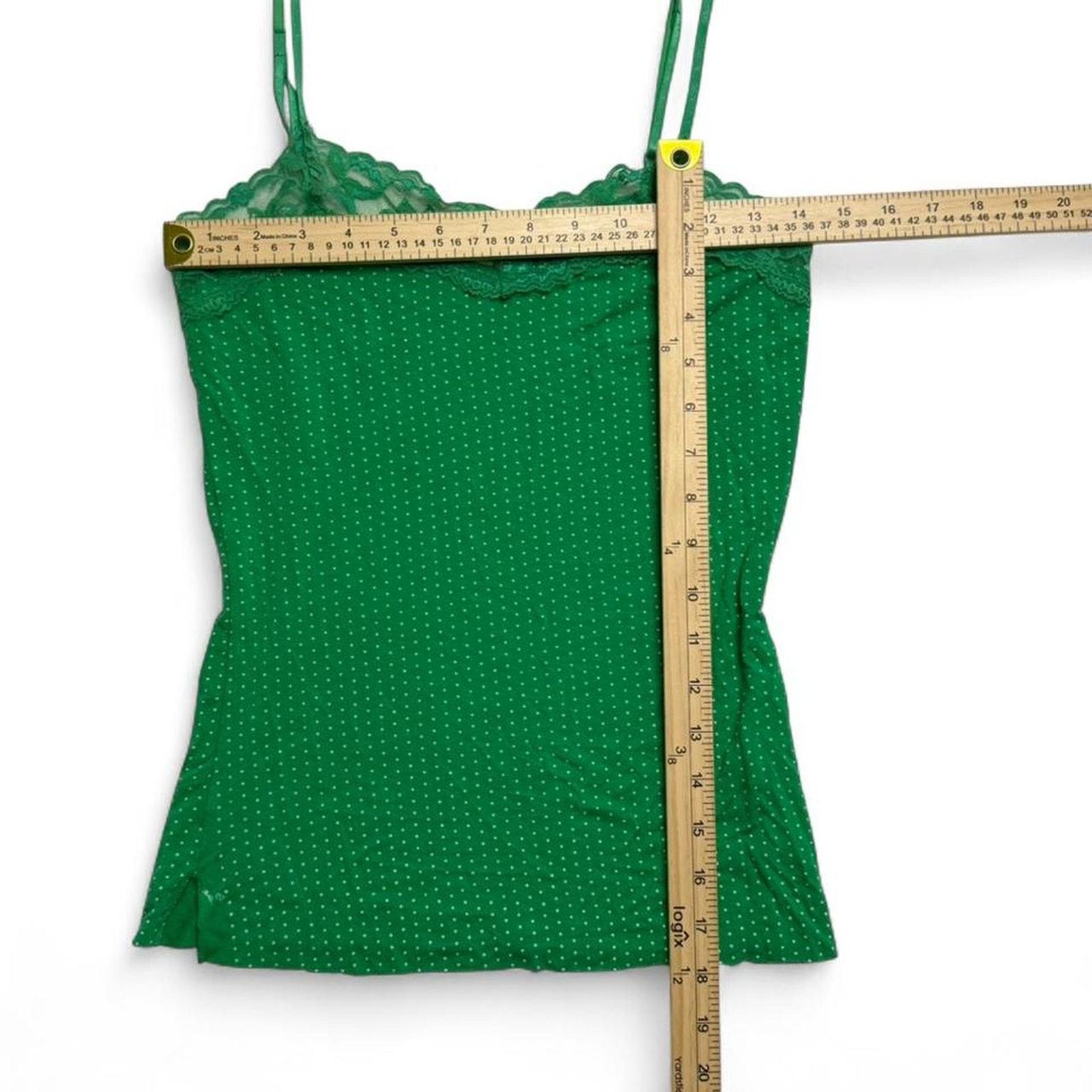 Other Coco Bong Polka Dot Green White Lace Cami Full Length size M Size M / US 6-8 / IT 42-44 - 6 Thumbnail