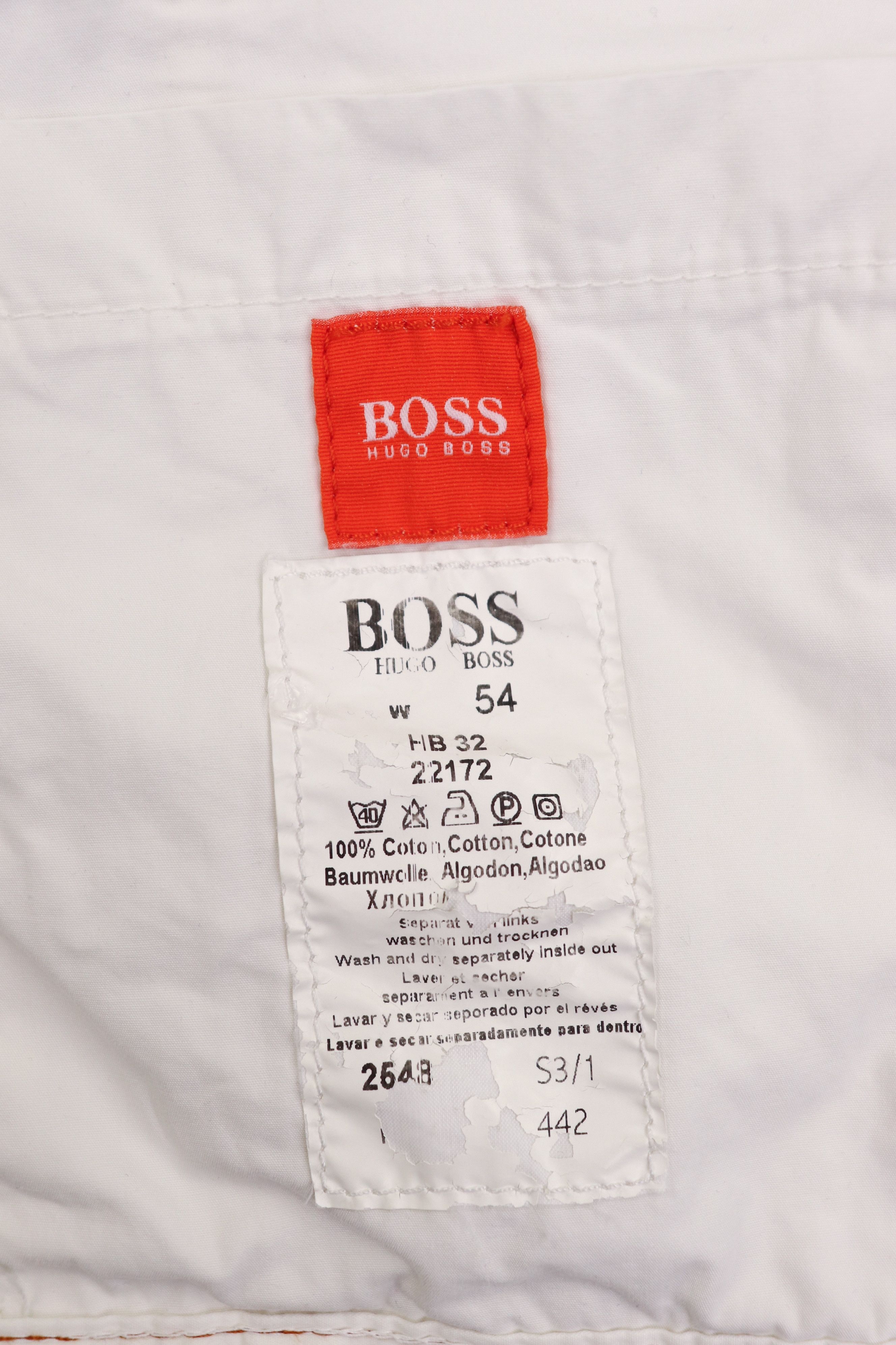 Hugo Boss Hugo Boss Vintage White Cotton Trucker Jacket Size US XL / EU 56 / 4 - 15 Thumbnail