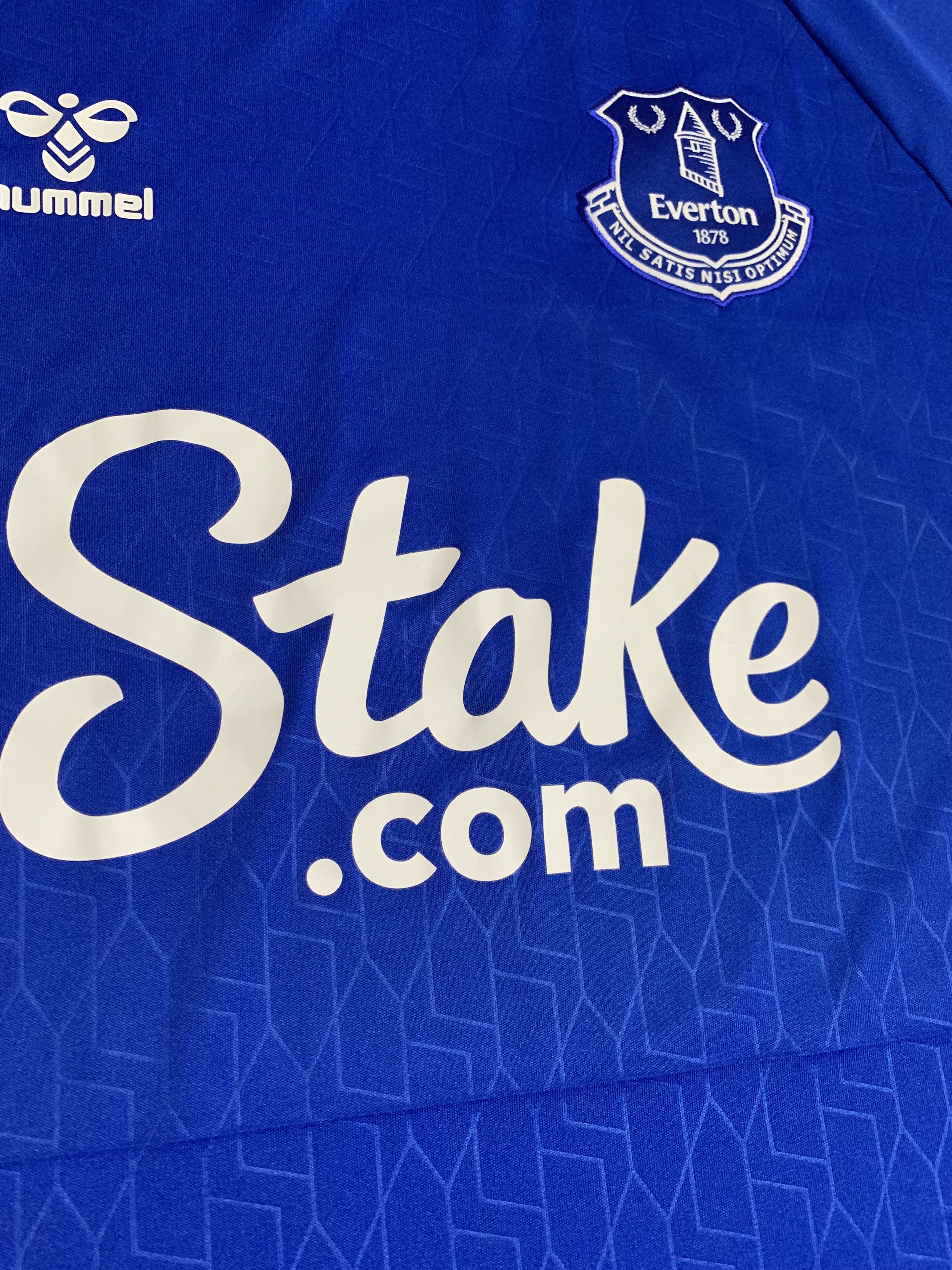 Vintage Vintage Everton Jersey T Shirt Hummel Stake Blockcore Size US S / EU 44-46 / 1 - 5 Thumbnail