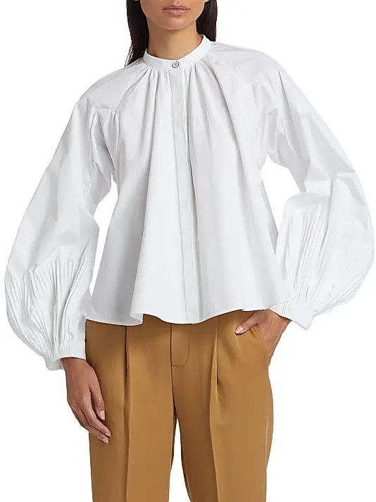 Jil Sander o1y1025 Solid Color Shirt in White Size S / US 4 / IT 40 - 2 Thumbnail