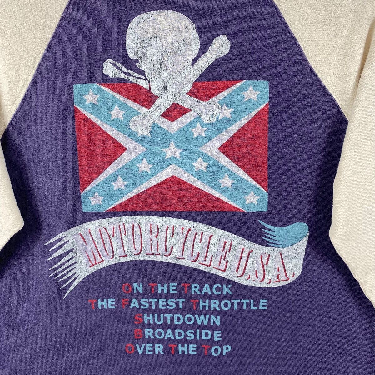 Japanese Brand × Vintage Vintage GROOVERS Cross-Coutry Run Motorcycle Rock Tee Shirt Size US M / EU 48-50 / 2 - 7 Thumbnail