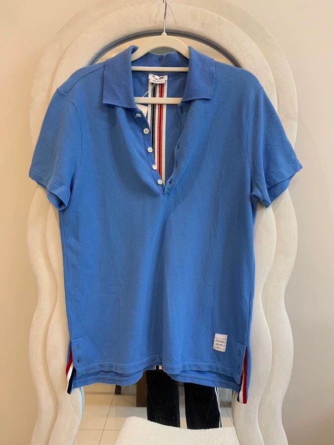 Thom Browne Thom Browne Turned-in POLO short sleeves Size US S / EU 44-46 / 1 - 1 Thumbnail