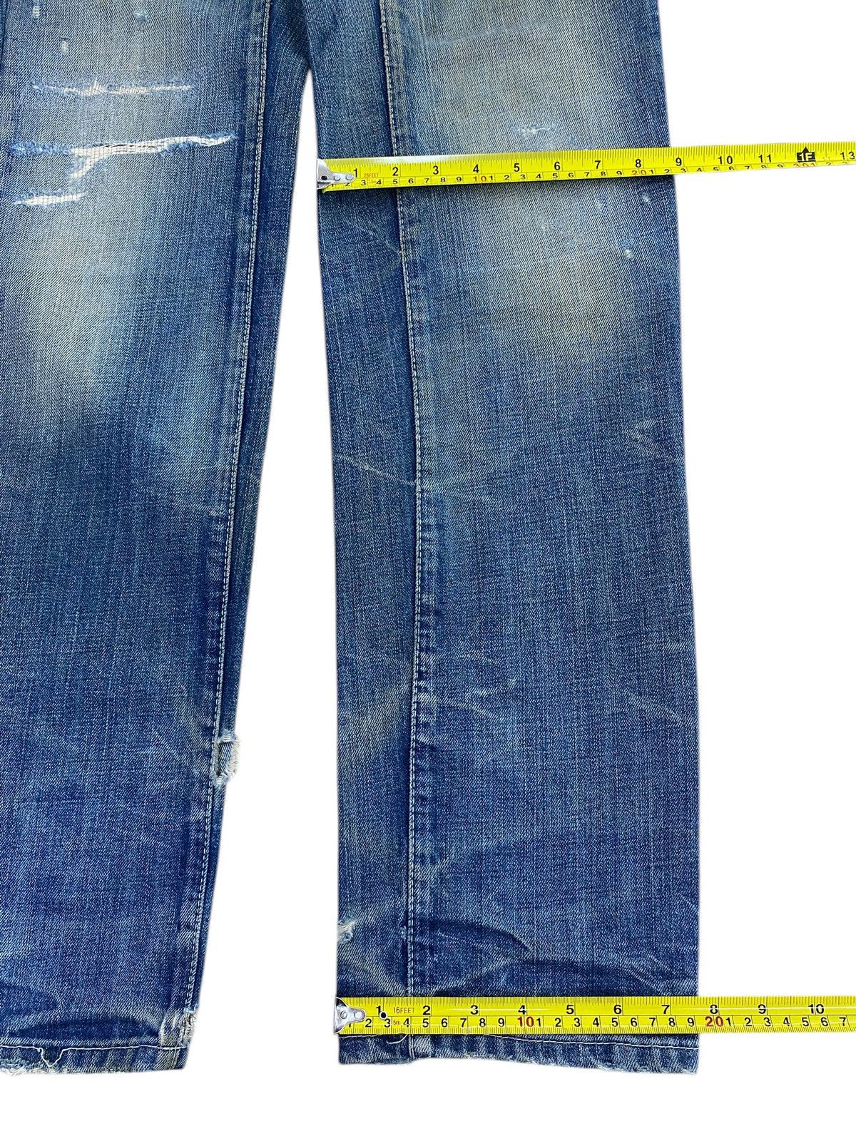 Dsquared2 Dsquared2 Vintage Whiskers Faded Wash Style Ripped Jeans Size US 31 - 8 Thumbnail