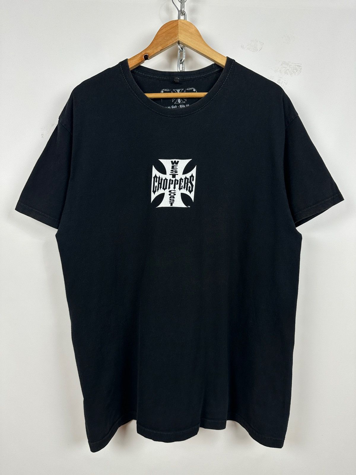 West Coast Choppers Vintage West Coast Choppers Faded Black T-Shirt Paul Walker Size US XL / EU 56 / 4 - 3 Thumbnail