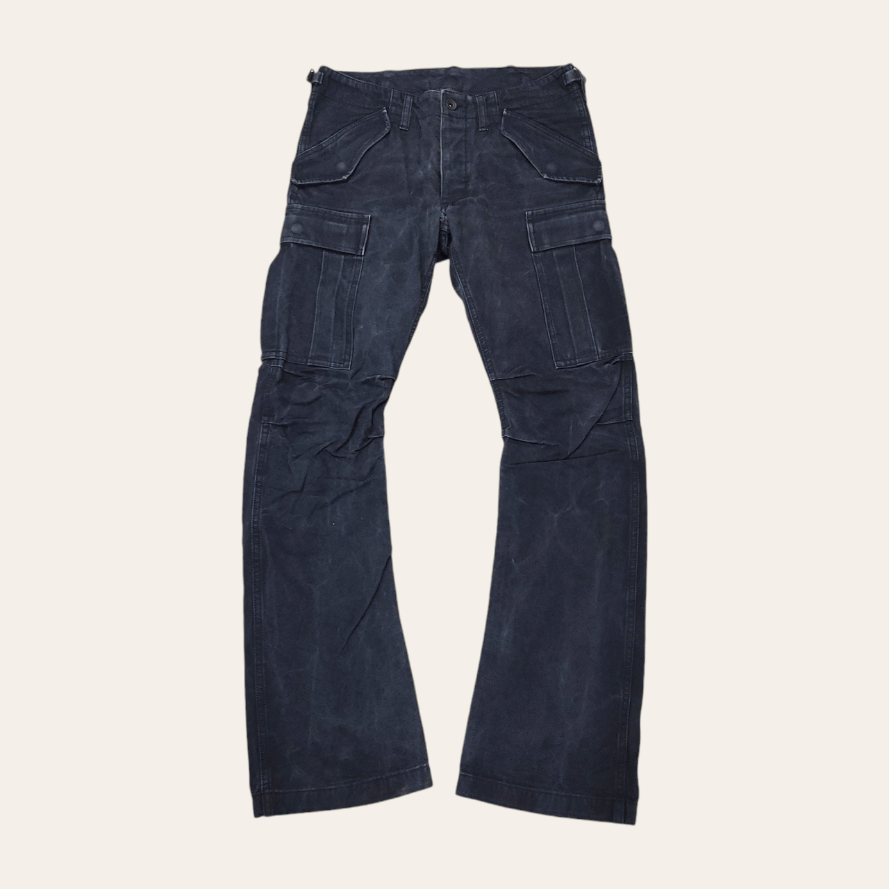 ATTACHMENT Flared Curved Tactical Cargo Pants