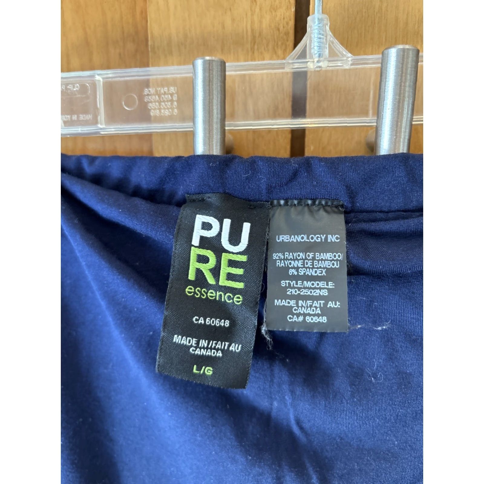 Vintage Pure Essence Urbanology L Navy Blue Bamboo Spandex Skirted Legging Pull On Regular Womens Size L / US 10 / IT 46 - 3 Thumbnail