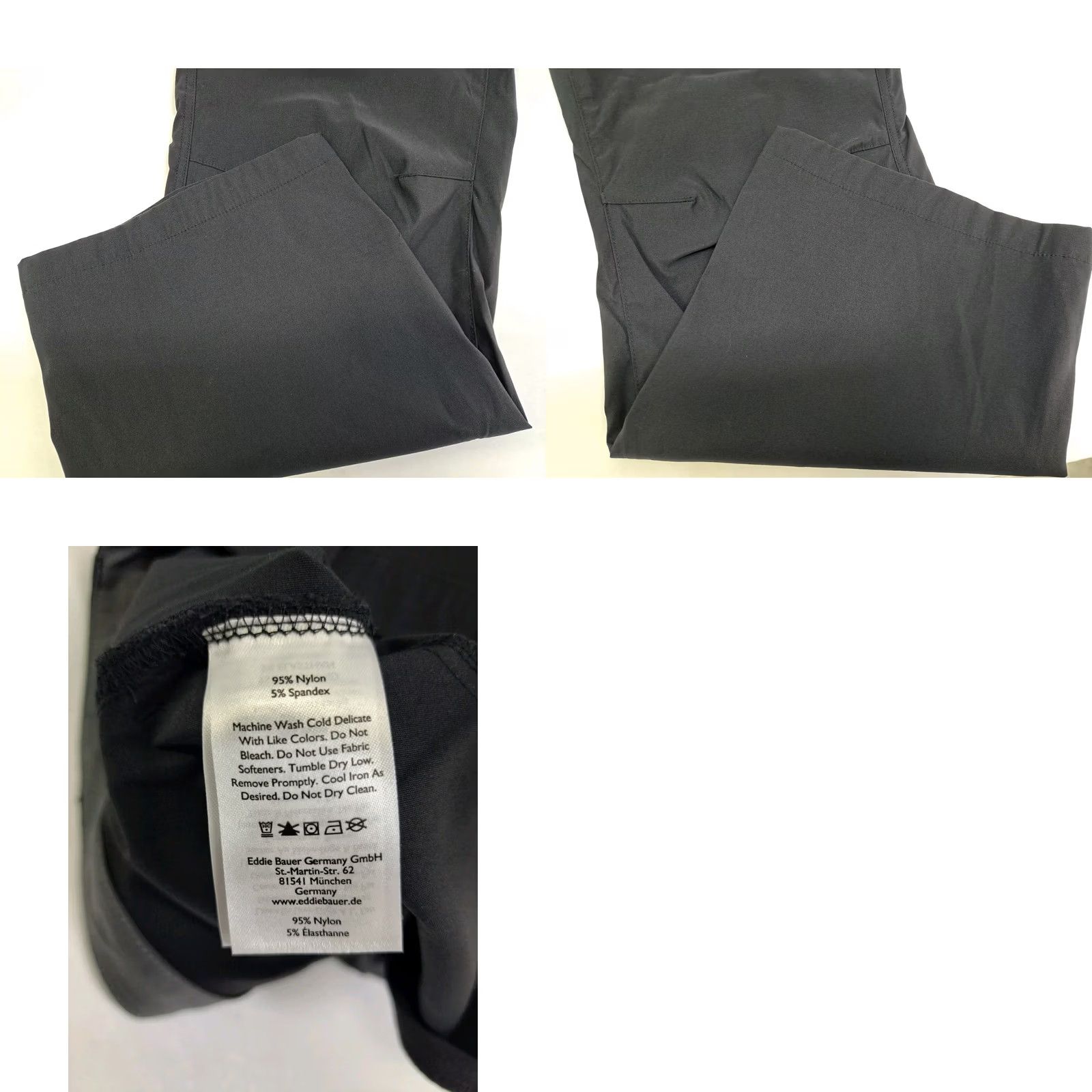 Eddie Bauer Eddie Bauer Mens Black Tech Pants Hiking Outdoors Stretch Size 36/30 Nylon #7325 Pants Regular 36in Inseam 30in Baggy? Size US 36 / EU 52 - 8 Thumbnail