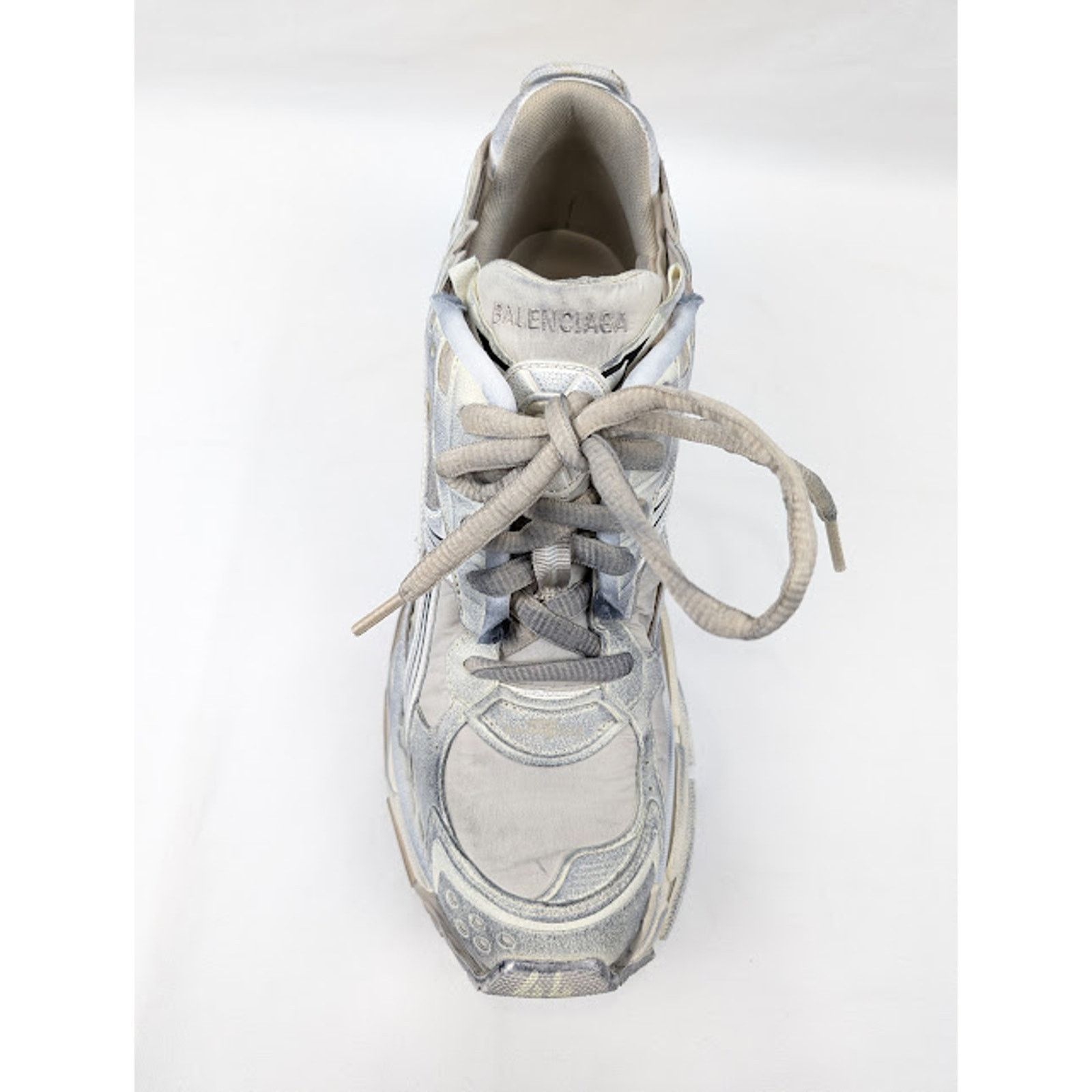 Balenciaga o1rshd1 Nylon/Suede/Mesh/w Runners in Beige Size US 12 / EU 45 - 7 Thumbnail