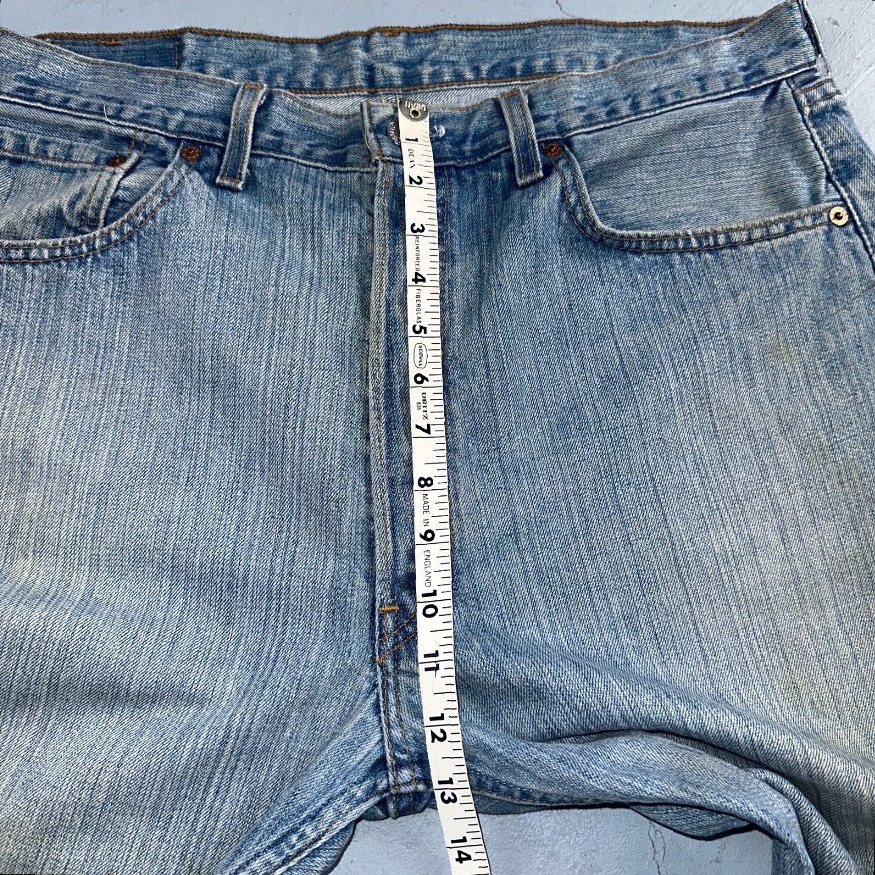 Levi's VINTAGE Levi's 501 Jeans Men Straight 90s USA Blue Light Wash 38x32 Regular 38x32 Denim Cotton Mid Rise 501 Series Size US 38 / EU 54 - 6 Thumbnail