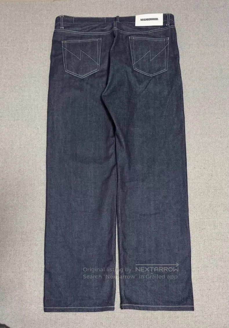 Neighborhood Neighborhood size L Raw Denim Straight Leg Casual Jeans Size US 27 - 2 Thumbnail