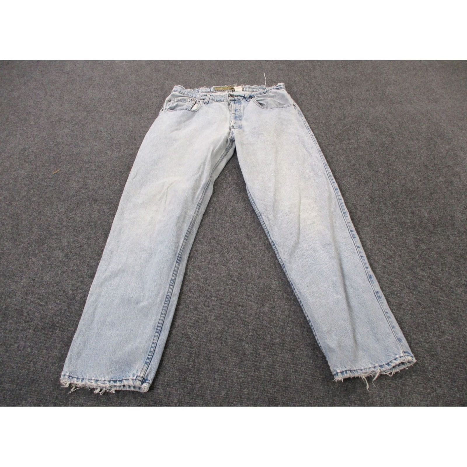 Levi's Vintage Levi's Silvertab Jeans Mens 36x32 Denim Straight Workwear 90s Distressed Pockets Blue Mens Size US 35 - 2 Thumbnail