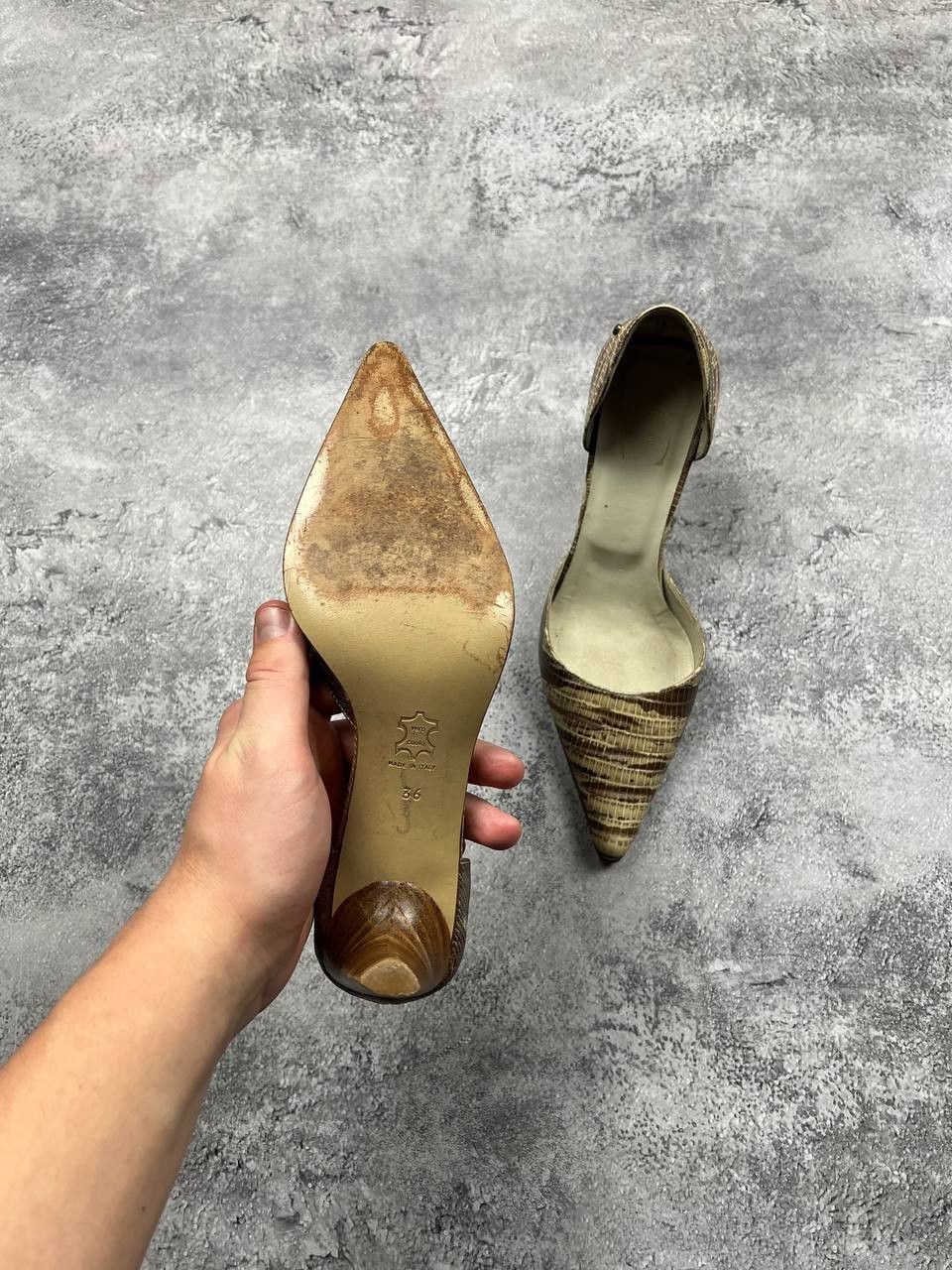 Just Cavalli Vintage Just Cavalli Heels Roberto Cavalli Snake Skin Size US 6 / IT 36 - 7 Thumbnail