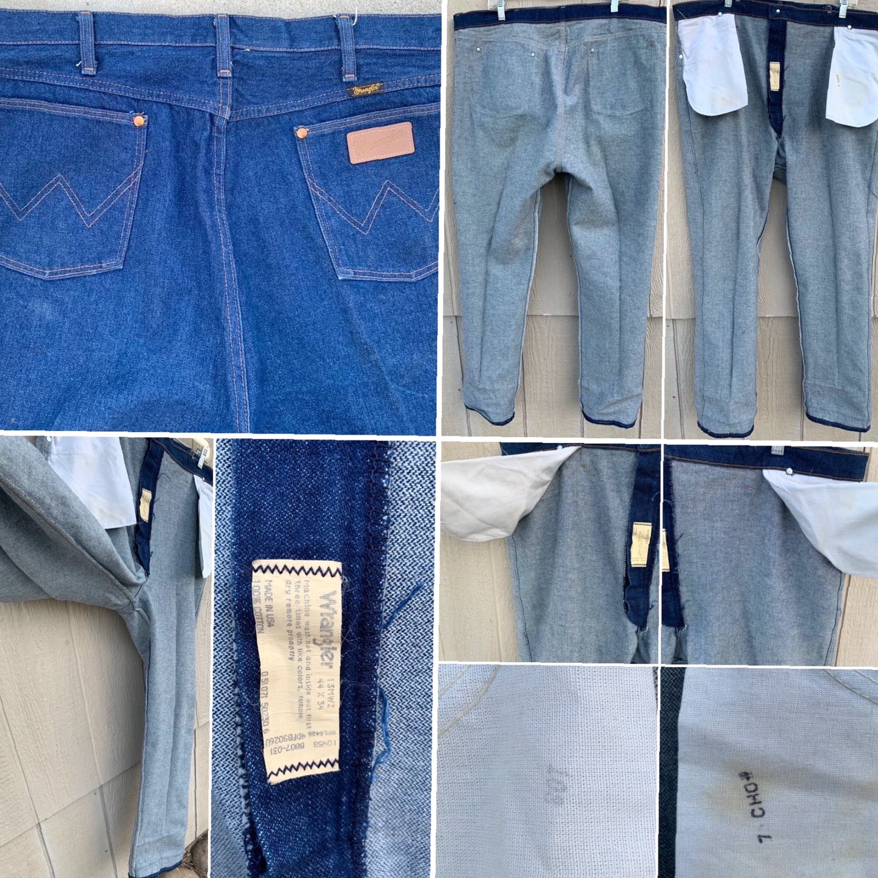 Wrangler VINTAGE Wrangler 13MWZ Jeans Shirt? No. Jeans. Wrangler 13MWZ Kid? No. This is Men. Wrangler Jeans 13MWZ Regular Inseam 34 34 1/4"? Size US 44 / EU 60 - 5 Thumbnail