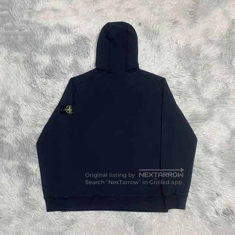 Stone Island Stone Island Hooded Sweatshirt Hoodie Deep Blue XL Size Size US XL / EU 56 / 4 - 2 Thumbnail
