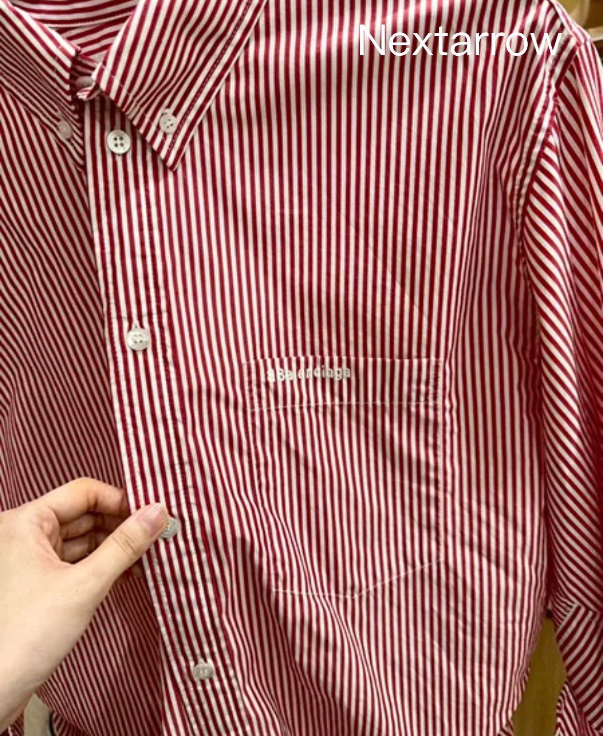 Balenciaga Balenciaga deconstruct striped shirt Size US S / EU 44-46 / 1 - 2 Thumbnail