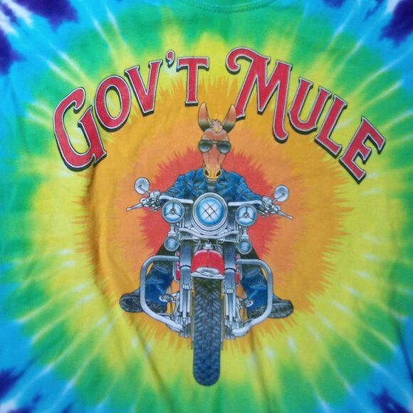 Band Tees Government Mule Summer Tour 2018 Tie Dye T-Shirt Size US M / EU 48-50 / 2 - 1 Thumbnail