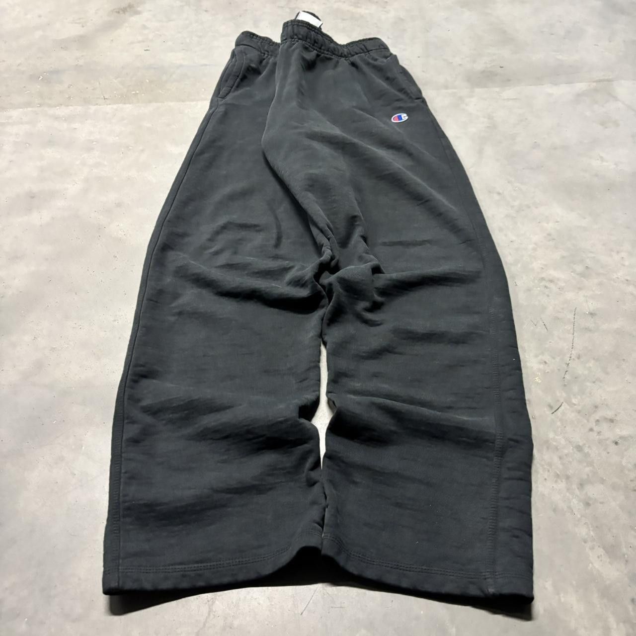 Japanese Brand × Vintage Crazy Vintage Y2K/2000s Black Skater Essential Sweatpants! Size US 30 / EU 46 - 3 Thumbnail