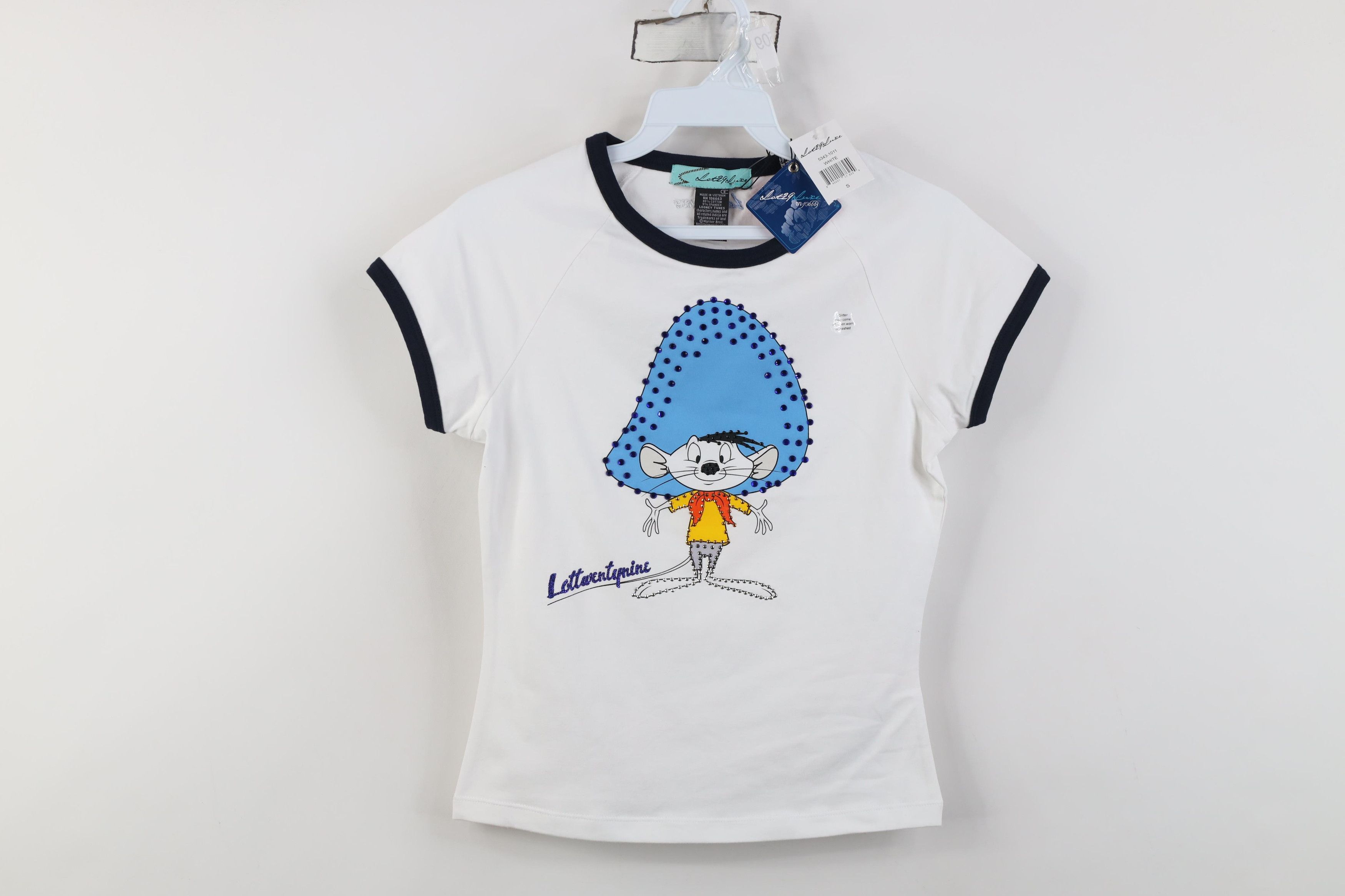 Vintage Deadstock Vintage Y2K Lot 29 Looney Tunes Gonzales T-Shirt Size S / US 4 / IT 40 - 1 Thumbnail