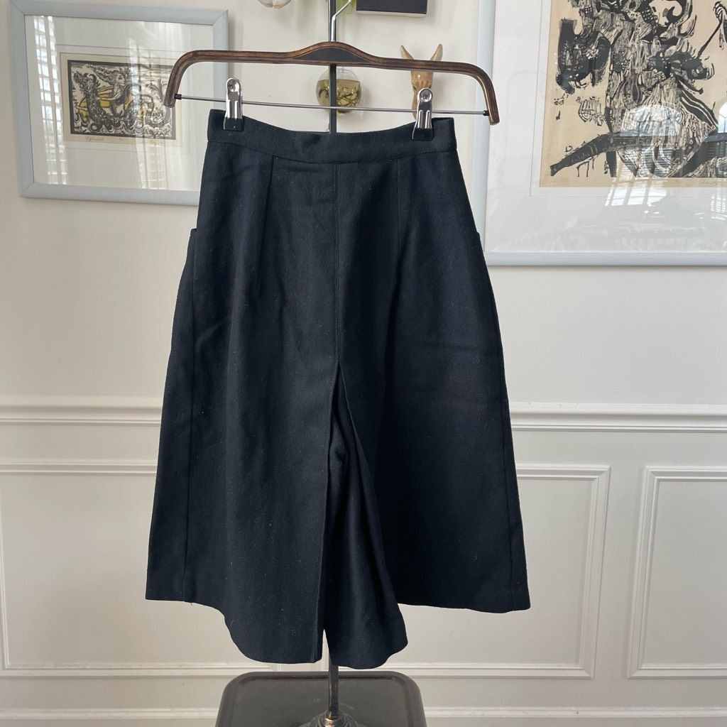 Vintage Vintage Early 60s Black Wool Coulottes XXS Size 22" - 5 Thumbnail