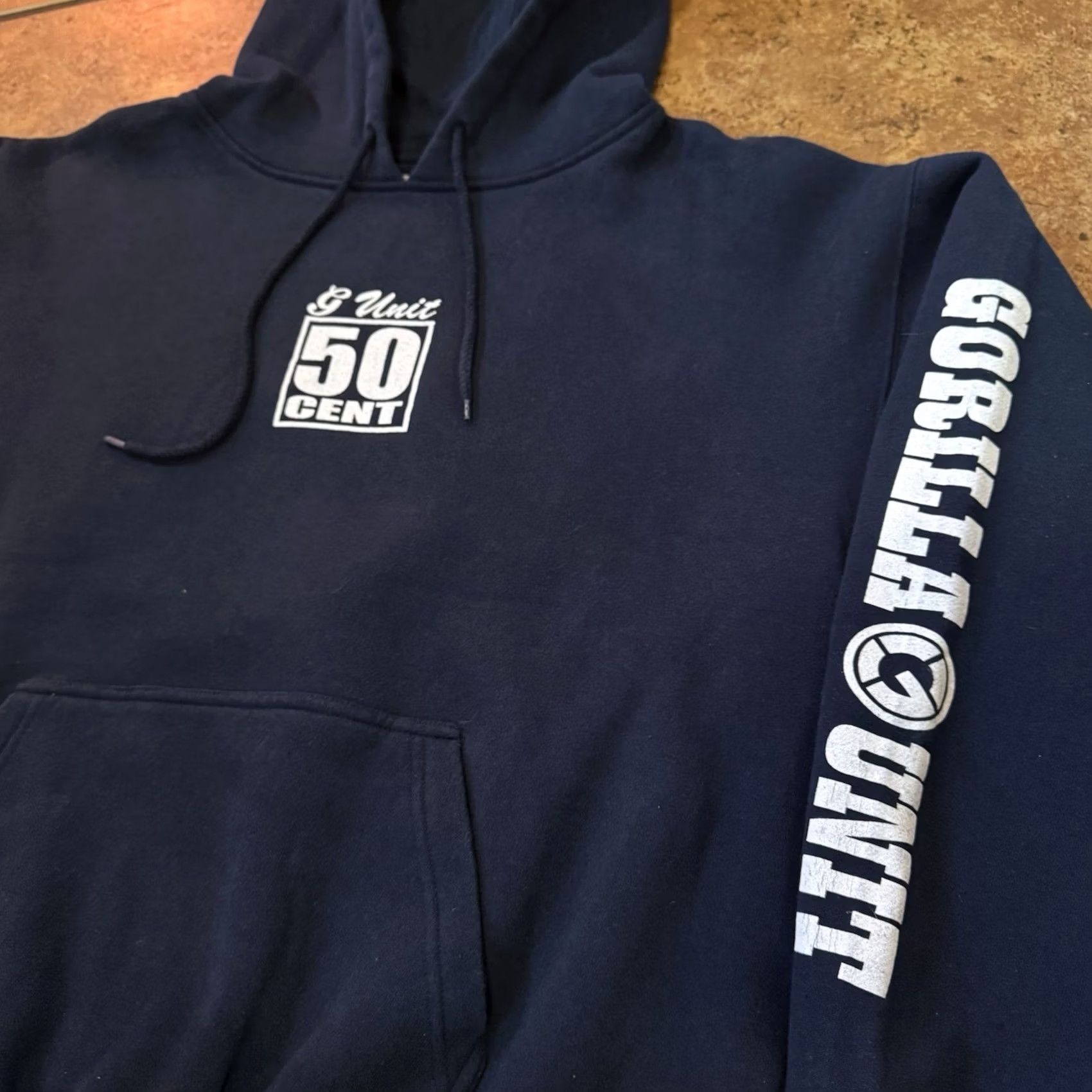 Vintage VINTAGE G-Unit Hoodie Mens XL Blue 50 Cent G Unit 90s Hip Hop Rap Full Zip Hooded Embroidery Regular Size XLI Size US XL / EU 56 / 4 - 3 Thumbnail