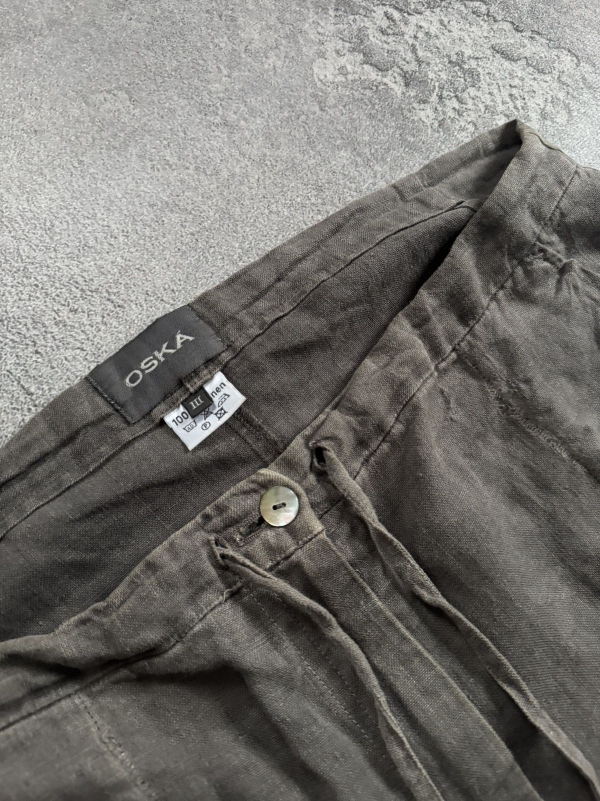 OSKA Oska III size linen avantgarde long relaxed skirt Size 28" / US 6 / IT 42 - 4 Thumbnail