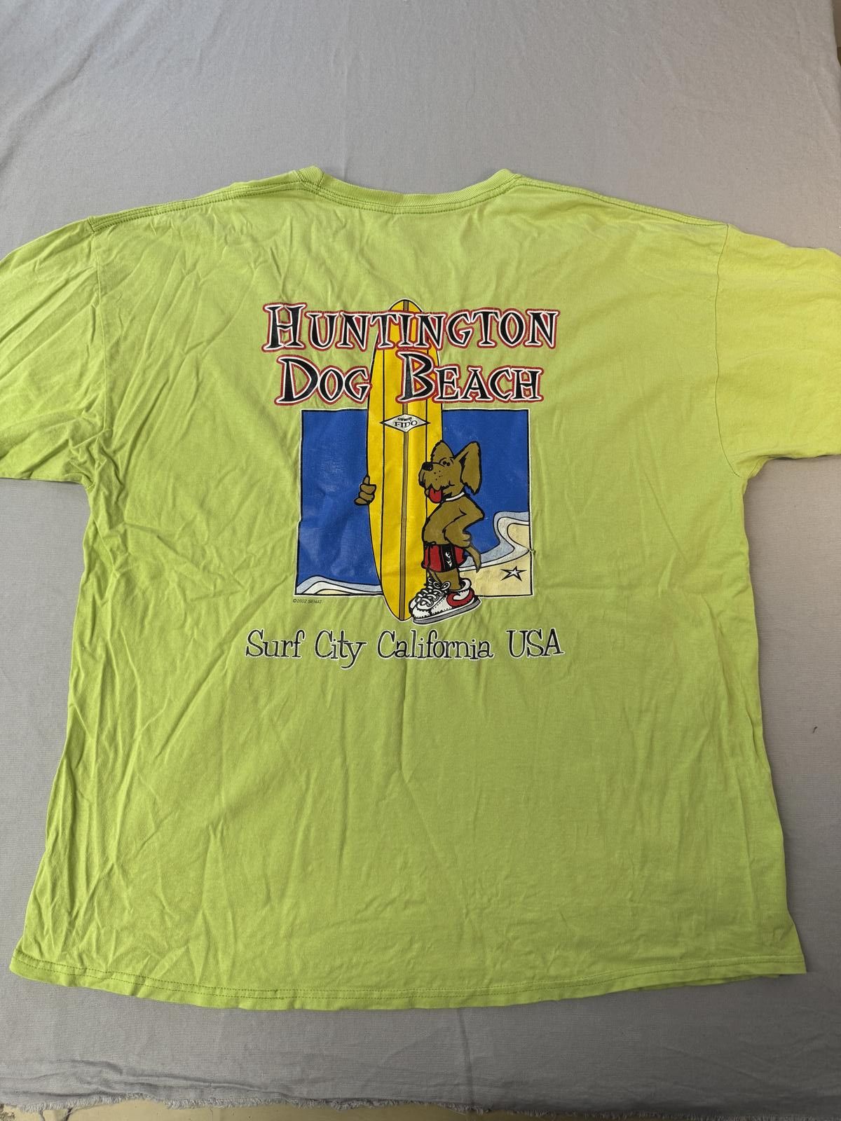 Hanes Vintage Huntingon Beach Dog Beach T-shirt 2002 Senat - XXL Size US XXL / EU 58 / 5 - 2 Thumbnail