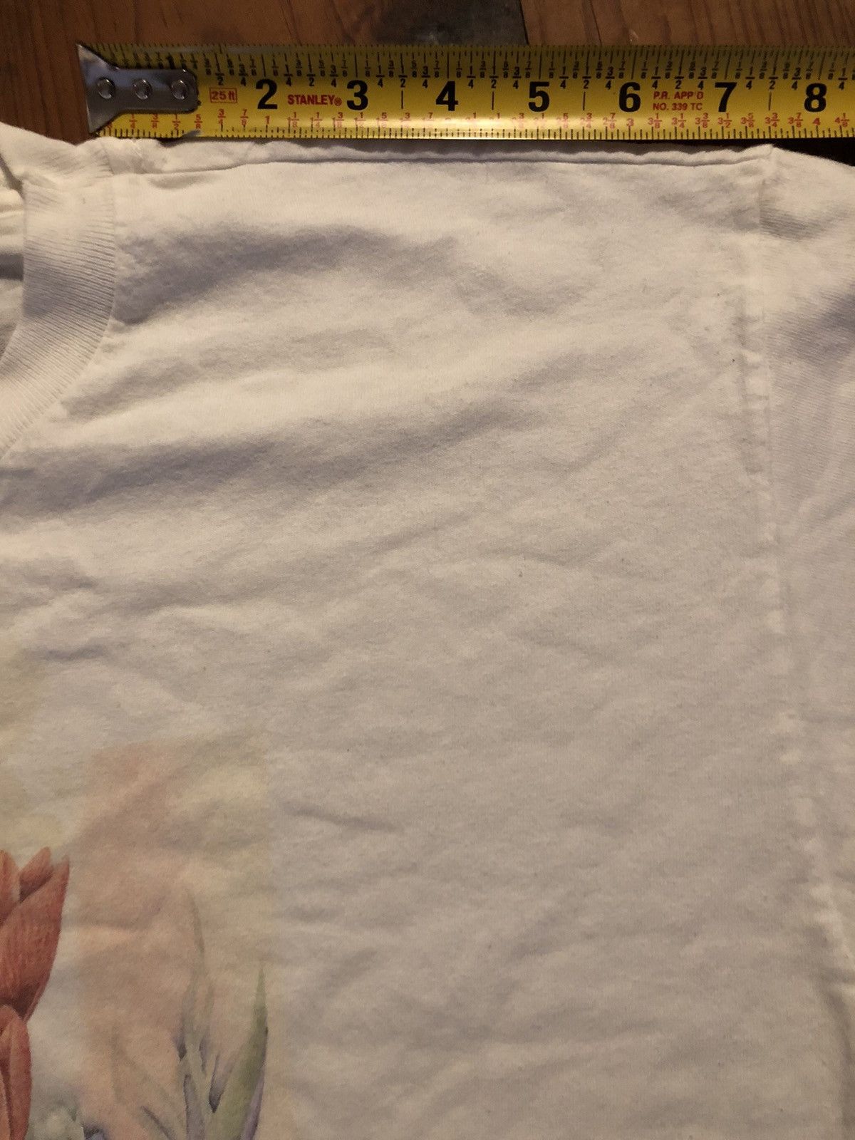 Vintage Vintage 90s Rabbit Among Tulips T Shirt S/XL Size US XL / EU 56 / 4 - 8 Thumbnail