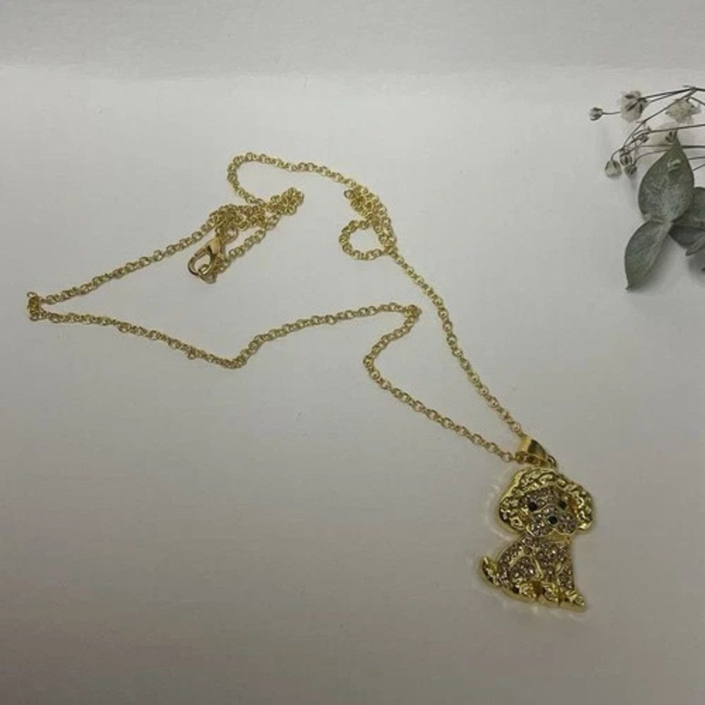 Other NWT O-Commerce Women Necklace Poodle Charm Pet Puppy Jewelry Size ONE SIZE - 8 Thumbnail