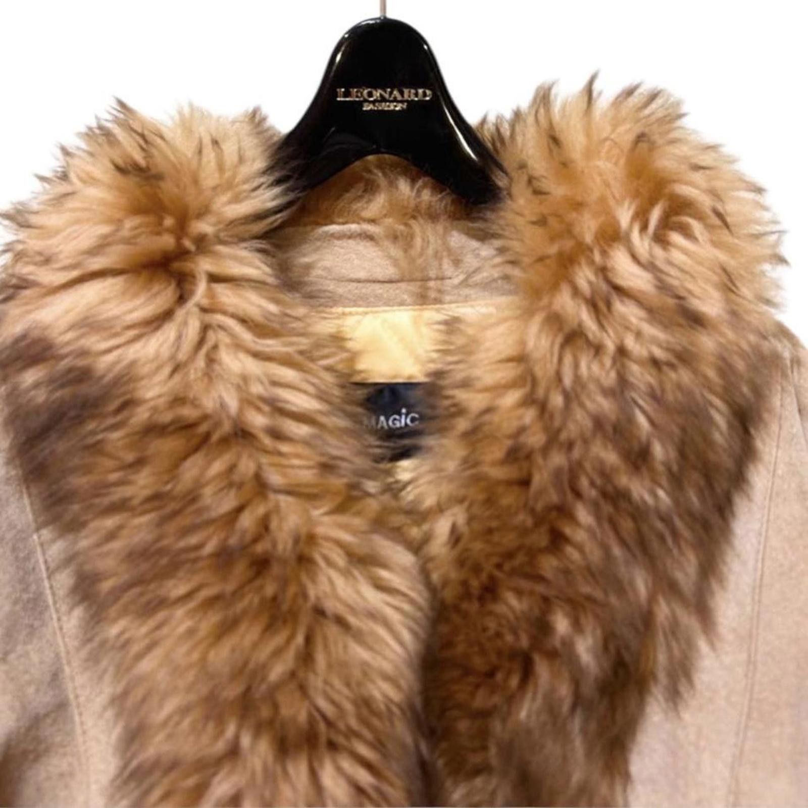 Other Pig skin leather and fur whimsy goth beige penny lane coat Size XS / US 0-2 / IT 36-38 - 3 Thumbnail
