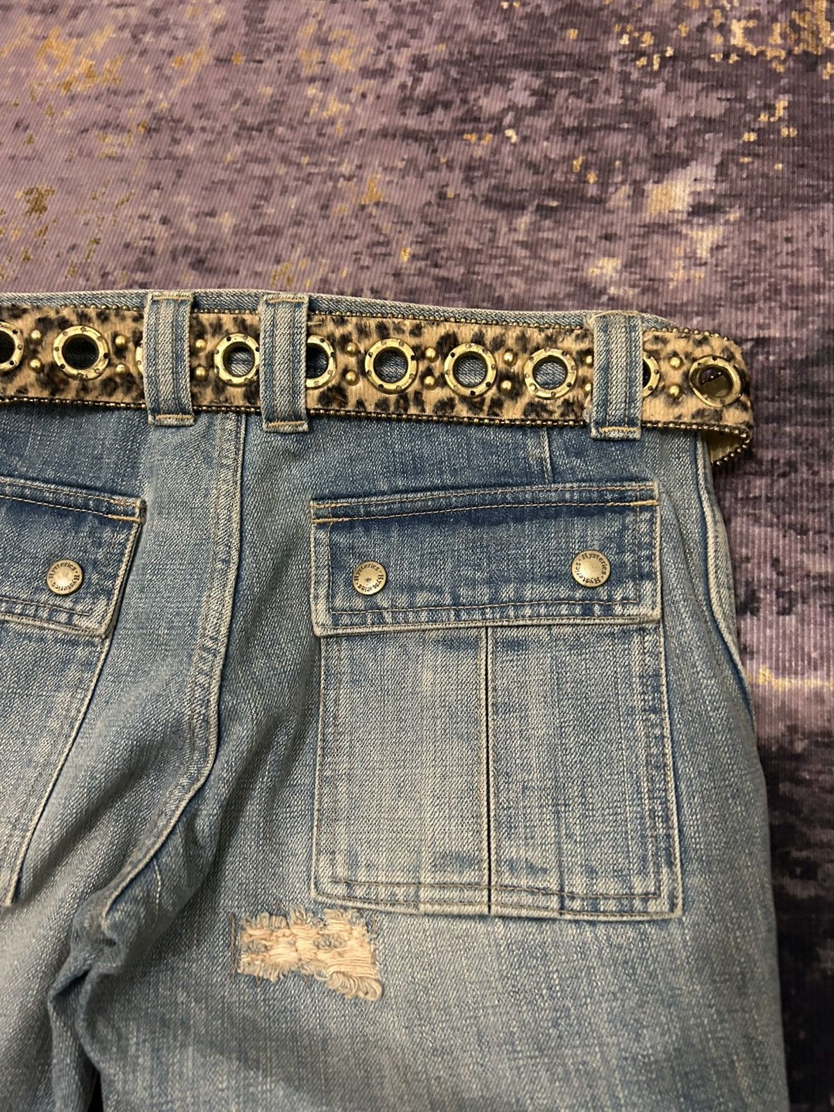 Hysteric Glamour Vintage Hysteric Glamour Bondage Cargo Croped Jeans Size US 30 / EU 46 - 6 Thumbnail