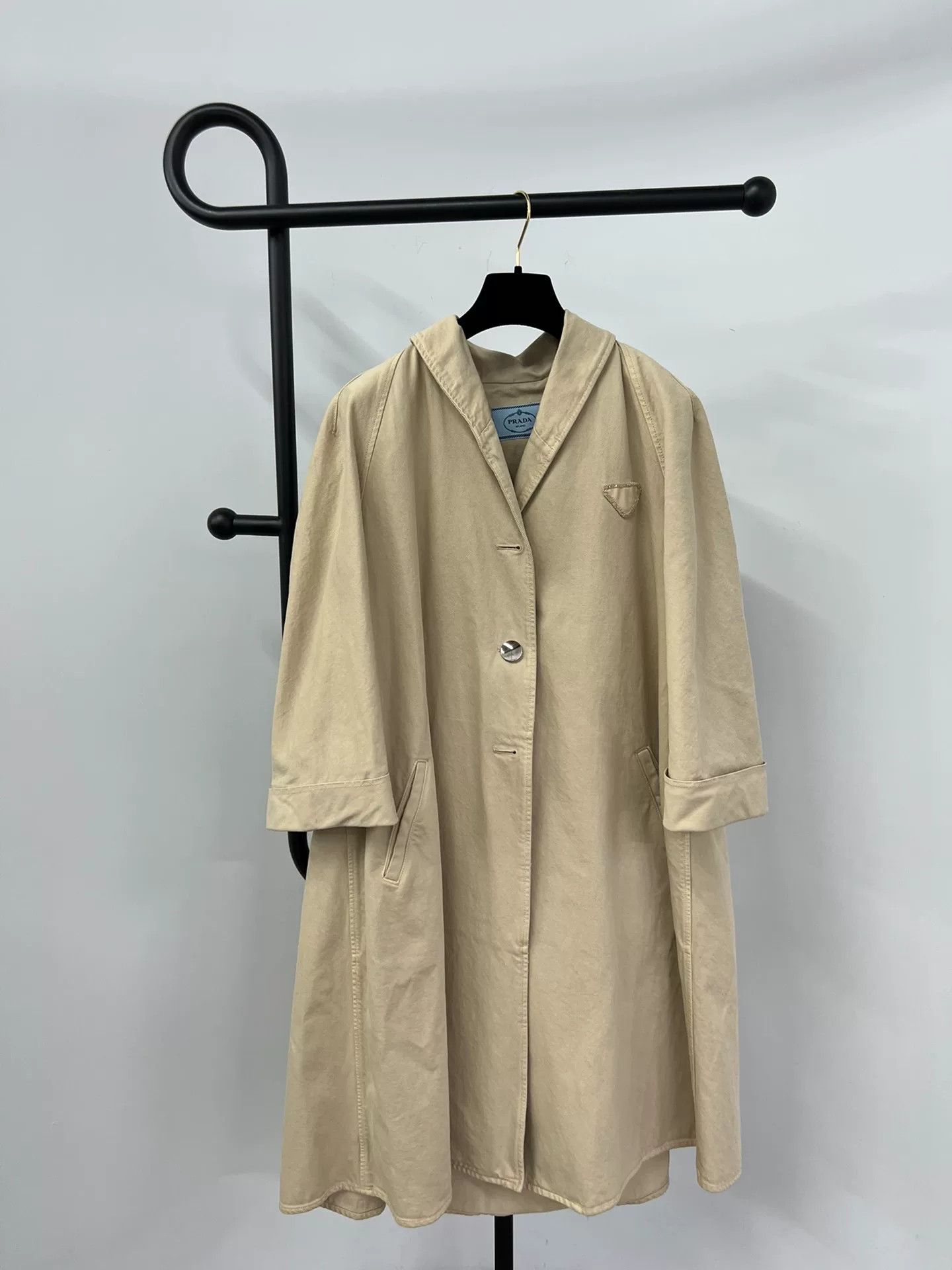 Prada Prada Beige Trench Coat IT38 Size S / US 4 / IT 40 - 1 Thumbnail