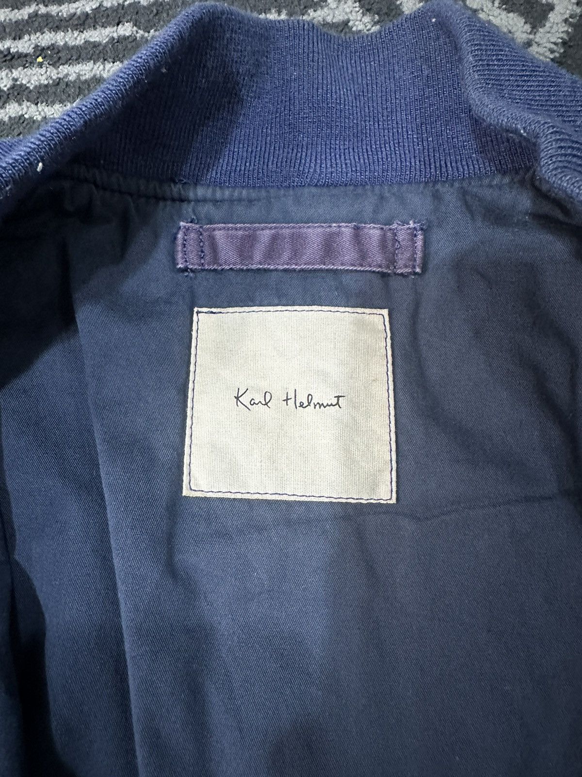 Designer × Karl Helmut × Vintage Vintage KARL HELMUT Patches Design Bomber Jacket Size US XL / EU 56 / 4 - 16 Thumbnail