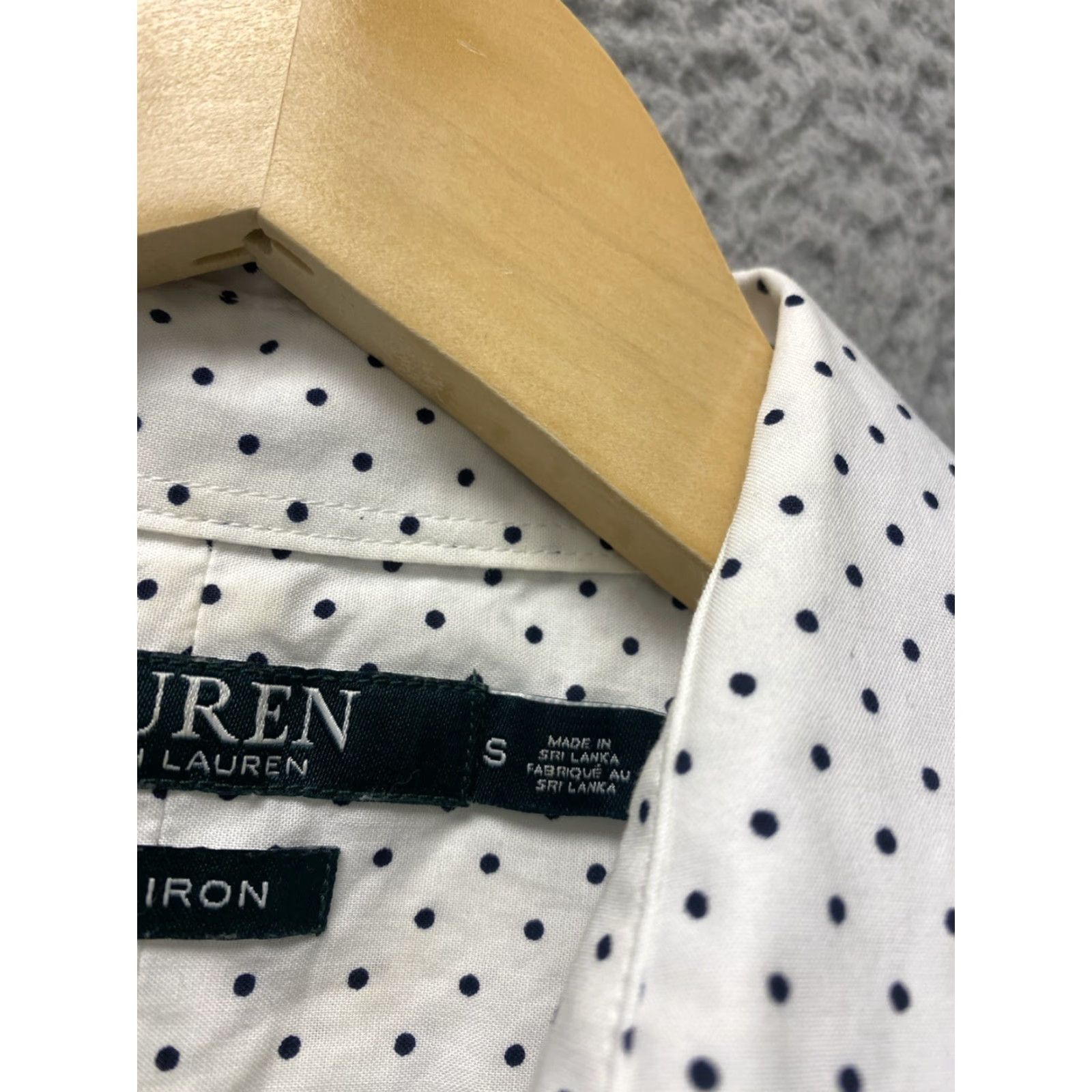 Ralph Lauren Ralph Lauren Button Shirt Polka Dot White Women Small /110-55 Canvas Cotton Polyester Silk? Size S / US 4 / IT 40 - 4 Thumbnail