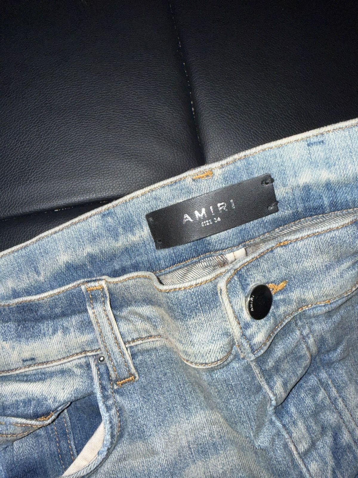Amiri Amiri bandana denim patch mx1 jeans Size US 34 / EU 50 - 8 Thumbnail