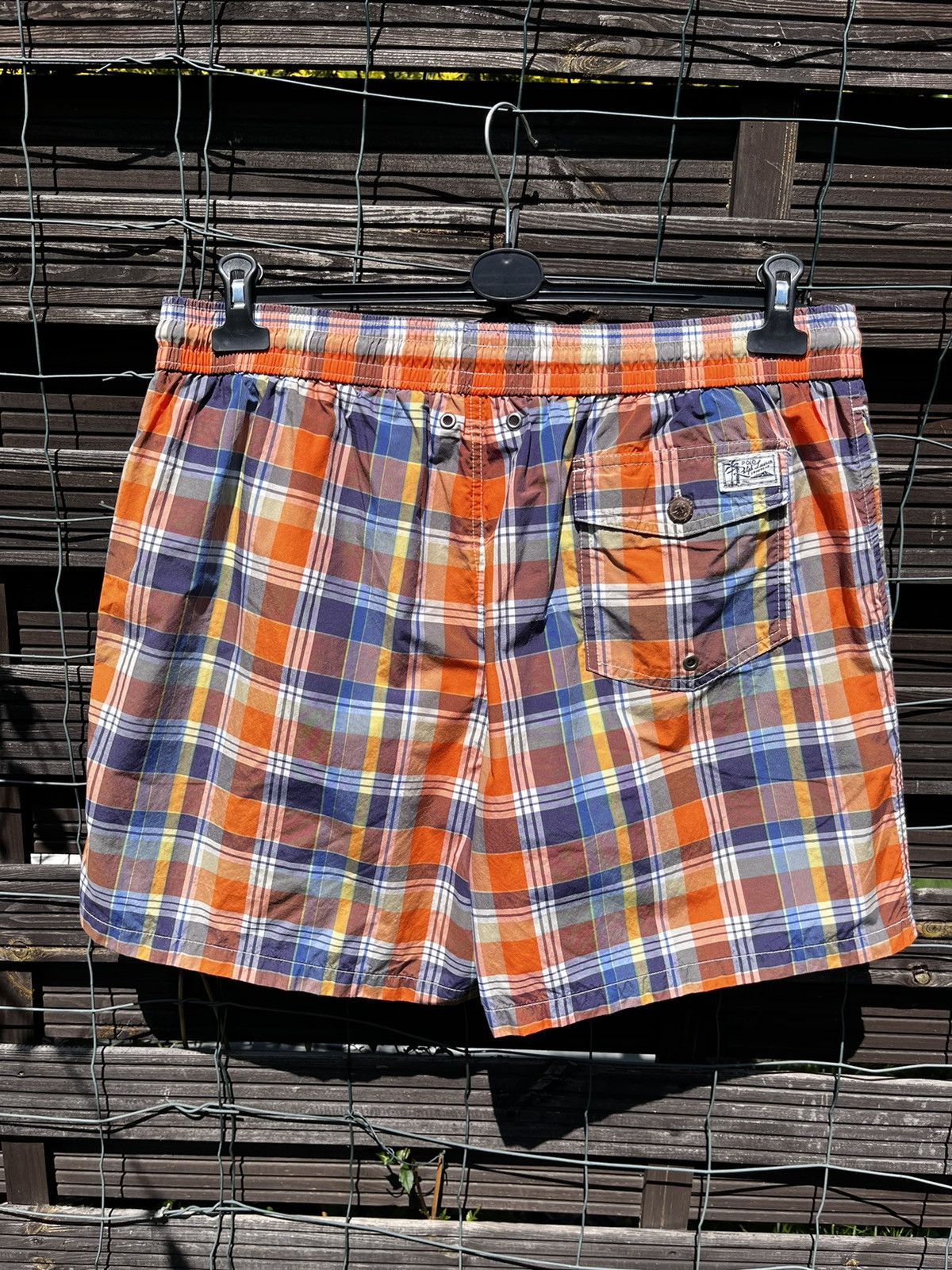 Polo Ralph Lauren × Ralph Lauren 🩳 POLO RALPH LAUREN PLAID SWIM TRUNKS STREETWEAR Y2K SHORTS Size US 38 / EU 54 - 10 Thumbnail