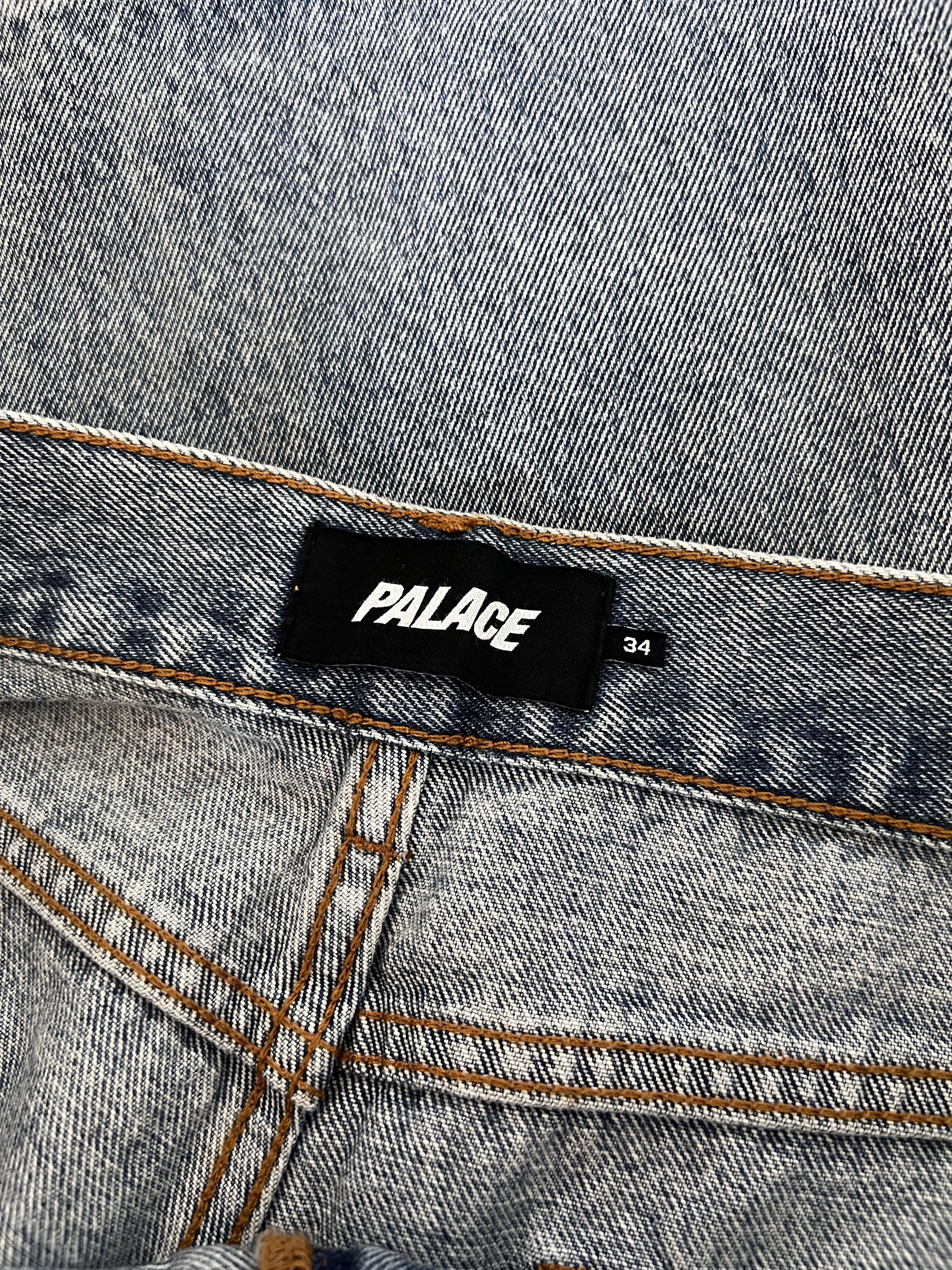 Palace Palace El Script P90 Baggy Jeans in Stone Wash Size US 34 / EU 50 - 6 Thumbnail