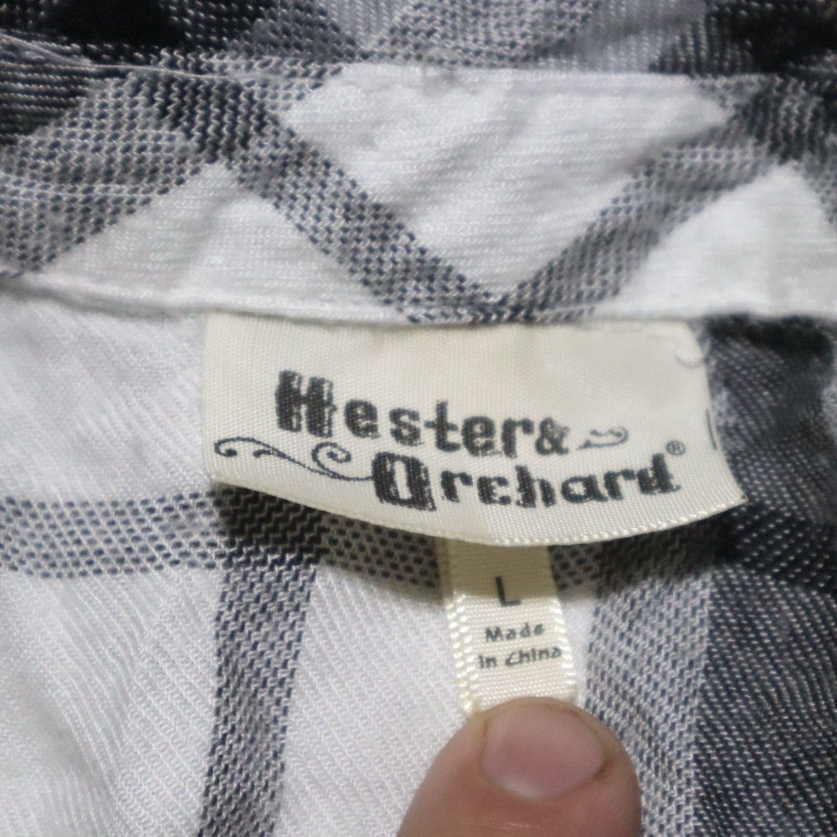 Vintage Hester & Orchard Shirt Women L Plaid Button-Down 3/4 Sleeve Casual Size L / US 10 / IT 46 - 3 Thumbnail