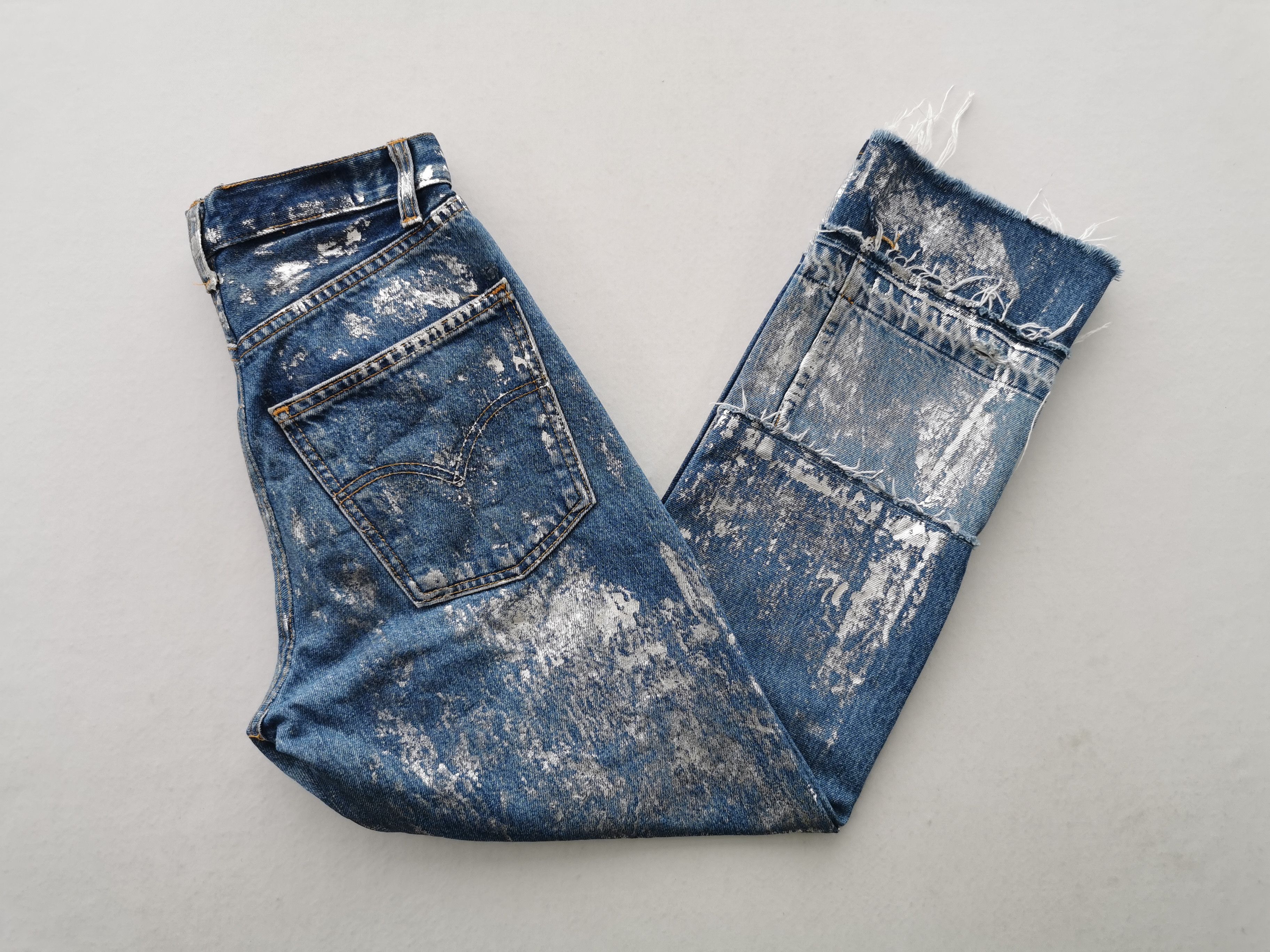 Levi's Vintage 90's Levis x Mailon Custom Denim Made In Japan Size US 27 - 1 Thumbnail