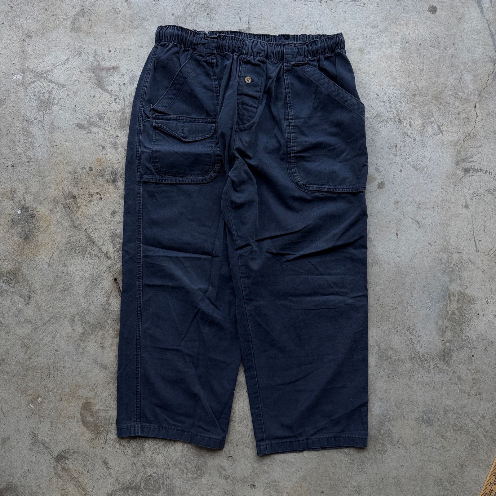 Ocean Pacific Vintage 90s OP Elastic Waist Carpenter Pants XL Navy Skater Size US 36 / EU 52 - 1 Thumbnail