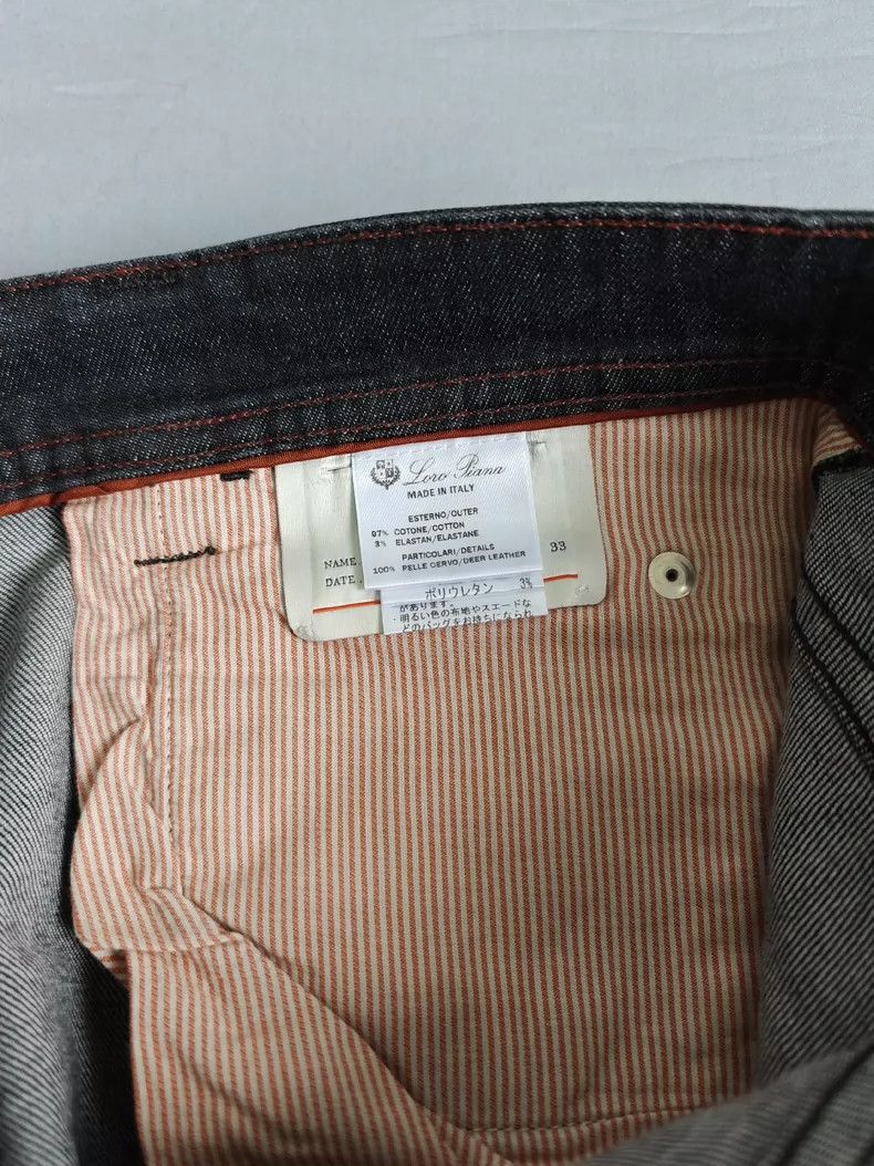 Loro Piana LORO PIANA Dark grey jeans Size US 33 - 3 Thumbnail