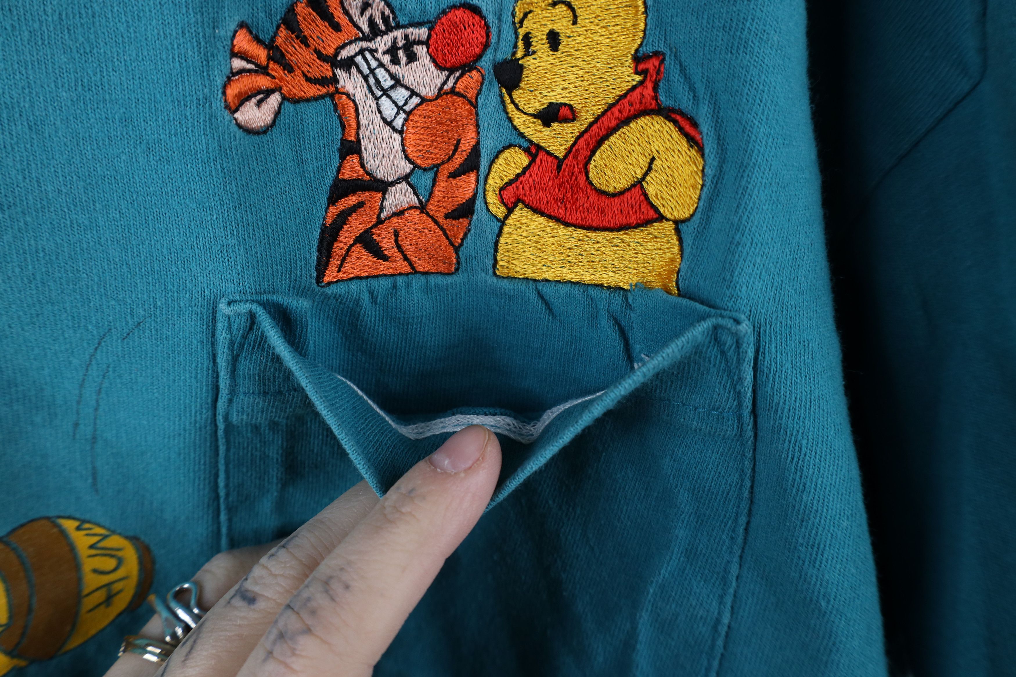 Disney × Vintage Vintage 90s Disney Winnie the Pooh Tigger Pocket T-Shirt Size US XL / EU 56 / 4 - 8 Thumbnail