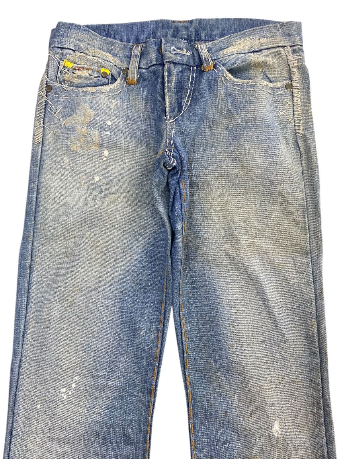 Japanese Brand Japanese Brand Faded Wash Style Flare Jeans Size US 27 - 2 Thumbnail