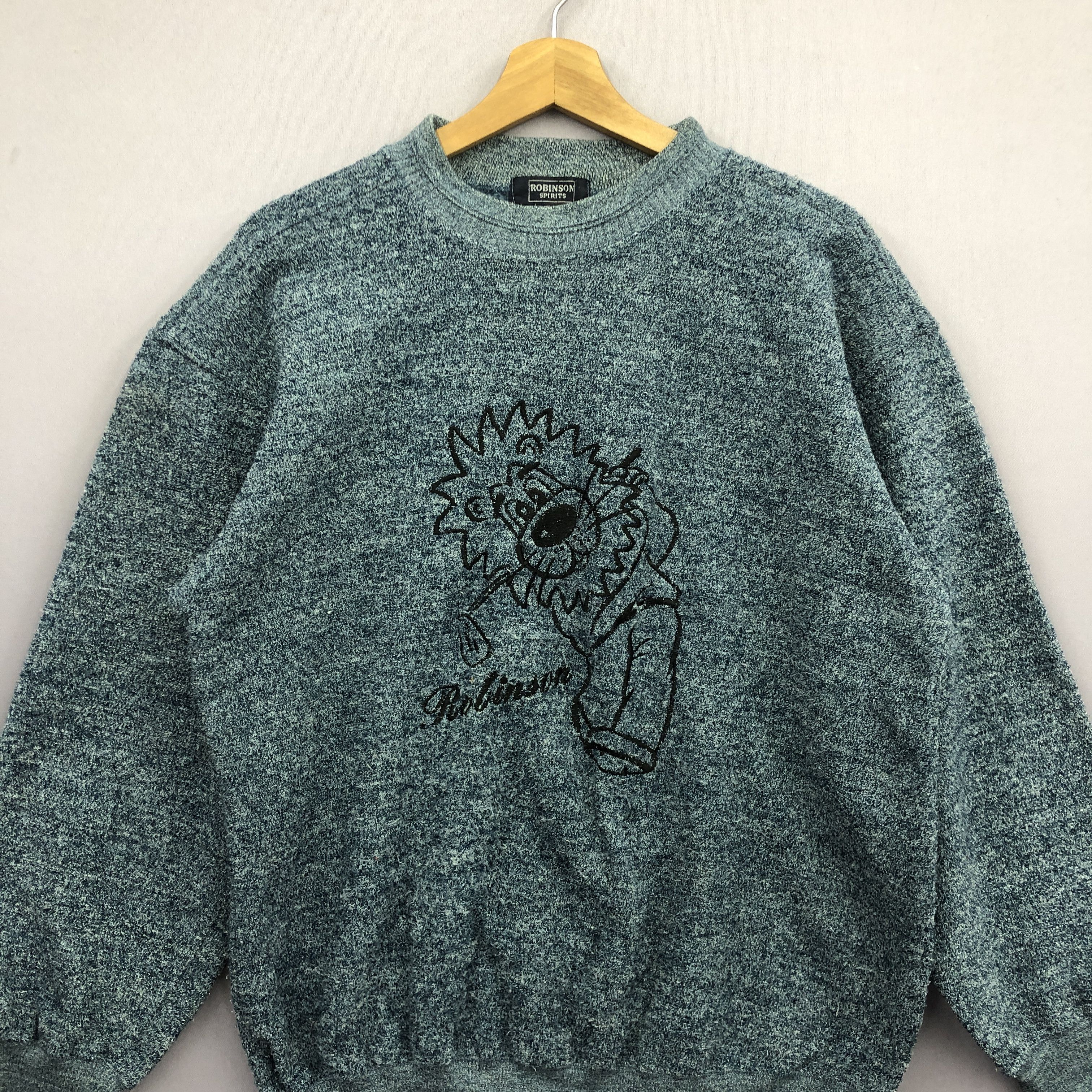 Japanese Brand Vintage Robinson Knit Sweater Rare Playing Golf Sweatshirt Size US L / EU 52-54 / 3 - 3 Thumbnail