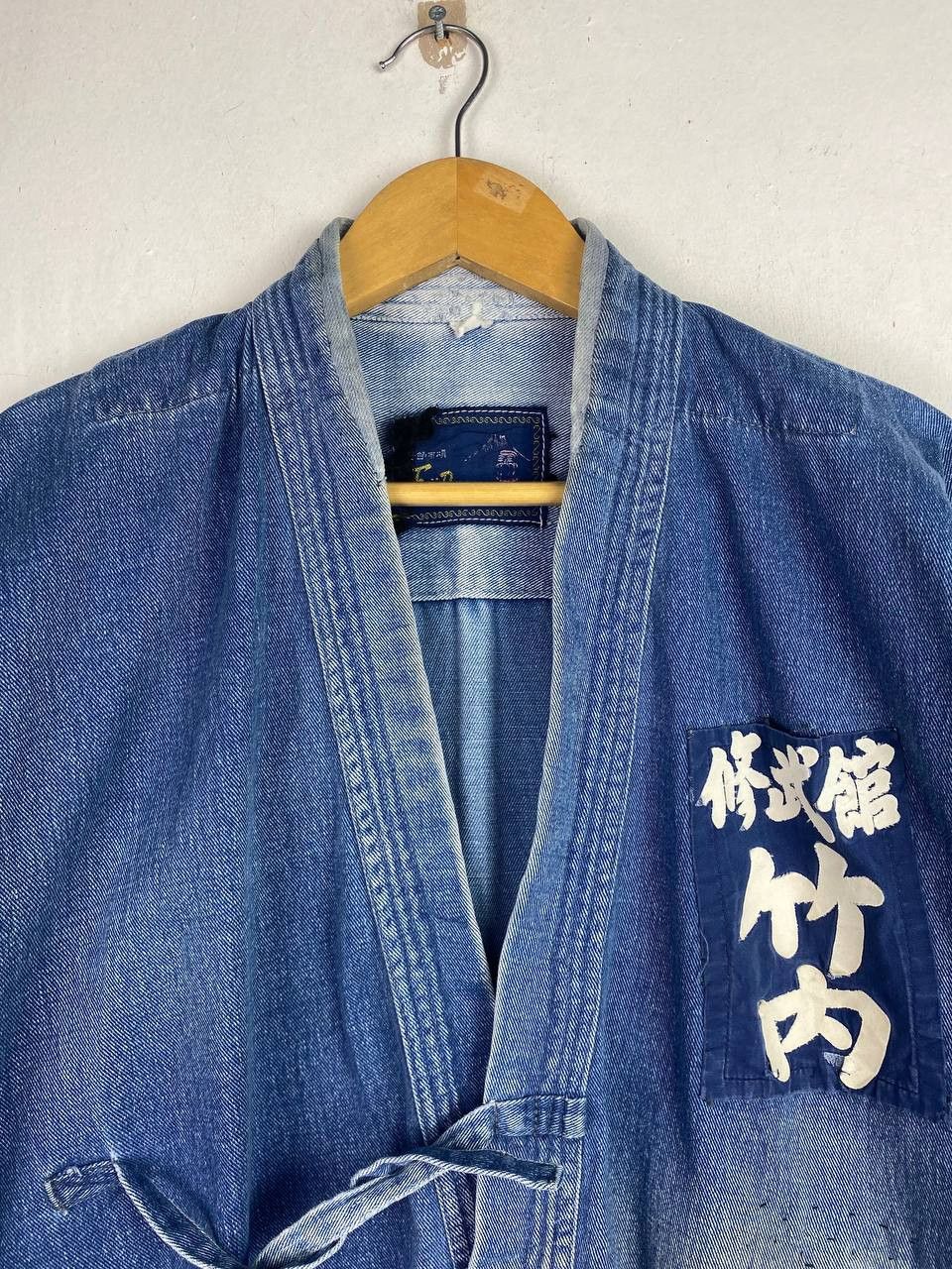 Japanese Brand japanese denim kimono distressed rework nice design Size US XL / EU 56 / 4 - 2 Thumbnail