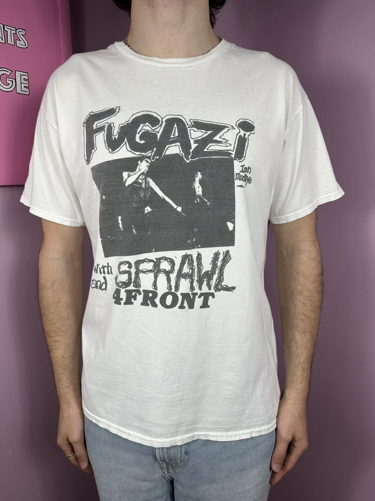 Fugazi 2010 Fugazi Vintage T-Shirt Rock Tour Promo Band Tee Size US L / EU 52-54 / 3 - 2 Thumbnail