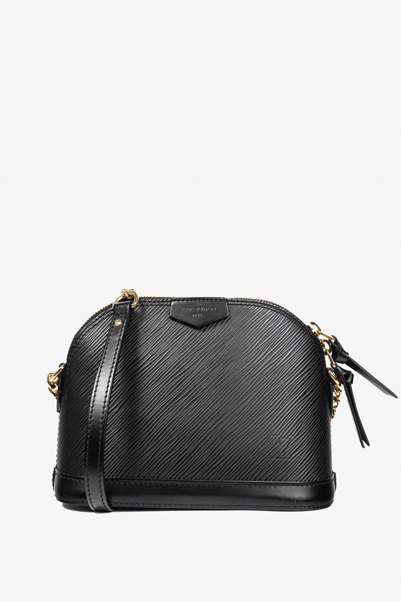 Louis Vuitton Louis Vuitton Alma Mini Noir Epi Chain-Strap Shoulder Bag Size ONE SIZE - 1 Thumbnail