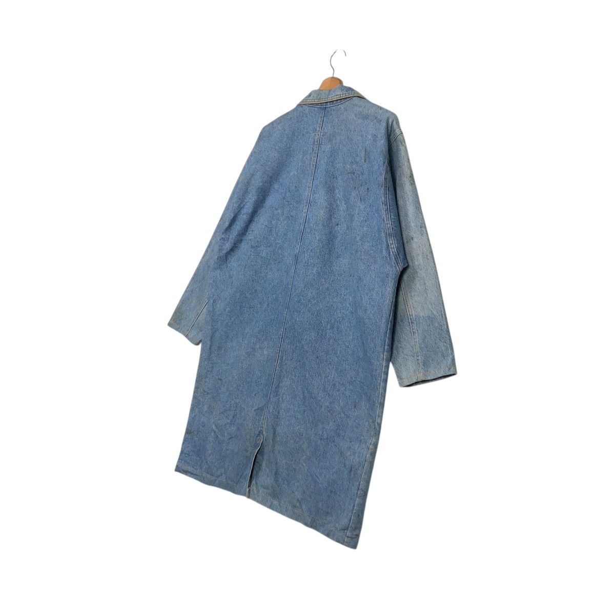 Japanese Brand 📌Vintage Denim Long Jacket Biker Sunbelt Made in Usa Size US M / EU 48-50 / 2 - 16 Thumbnail