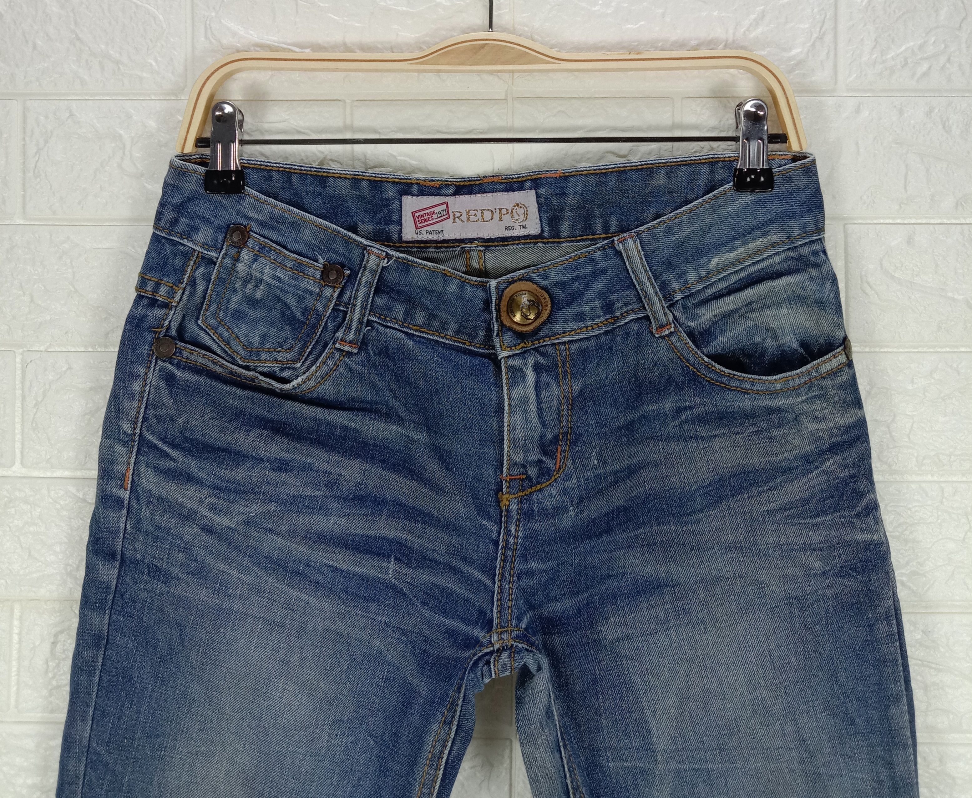 Japanese Brand Vintage Red Pepper Blue Wash Flare Jeans Bell Bottom Denim Size 28" / US 6 / IT 42 - 2 Thumbnail