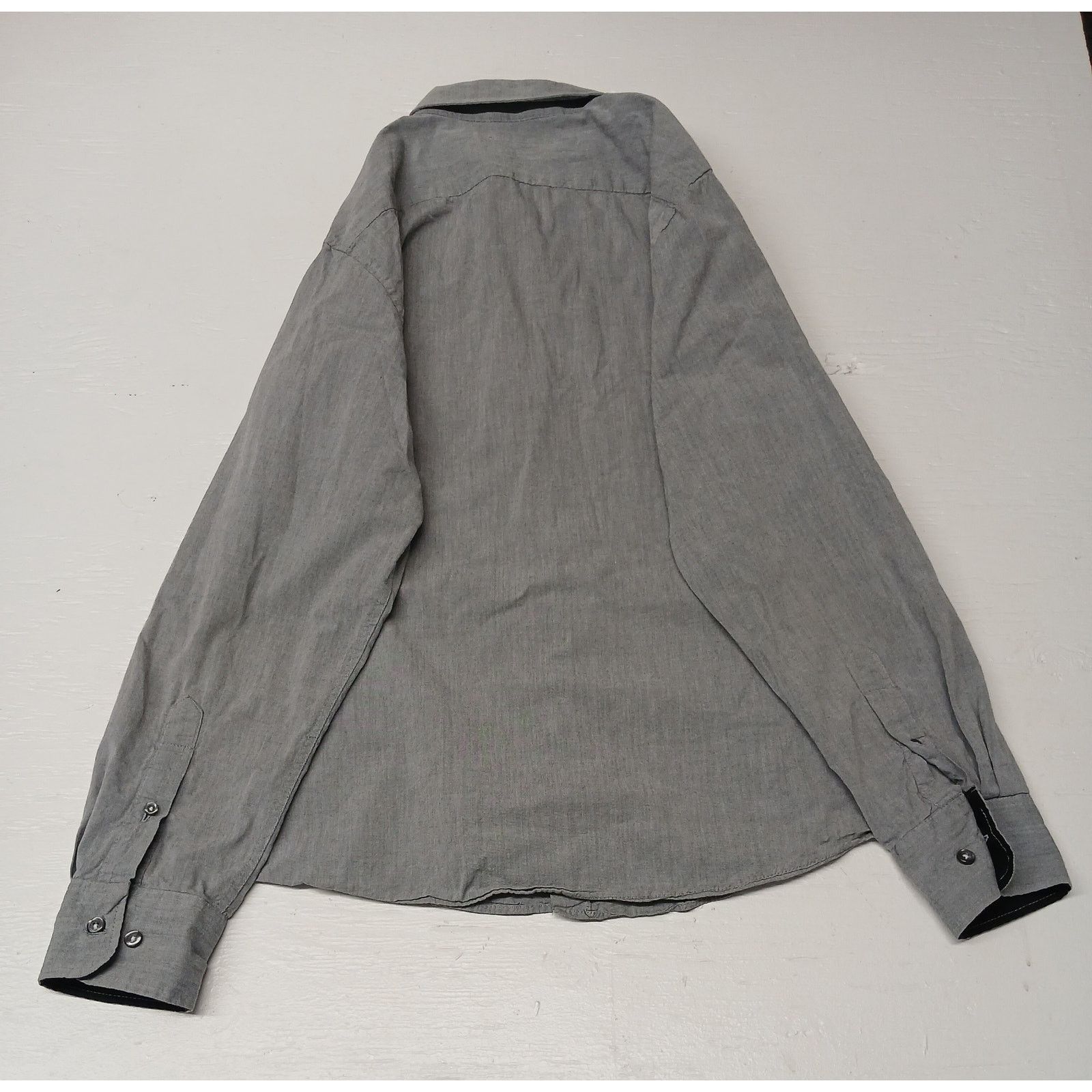 Polo Ralph Lauren Beverly Hills Polo Club (Large) Gray Long Button Shirt Size US L / EU 52-54 / 3 - 6 Thumbnail